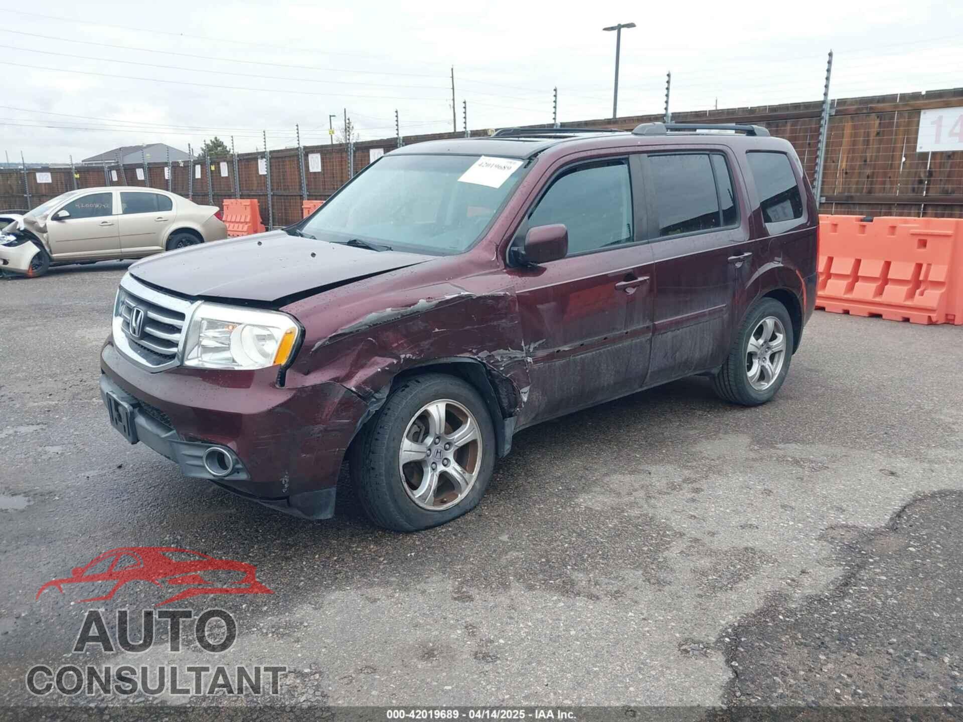HONDA PILOT 2012 - 5FNYF3H57CB025549