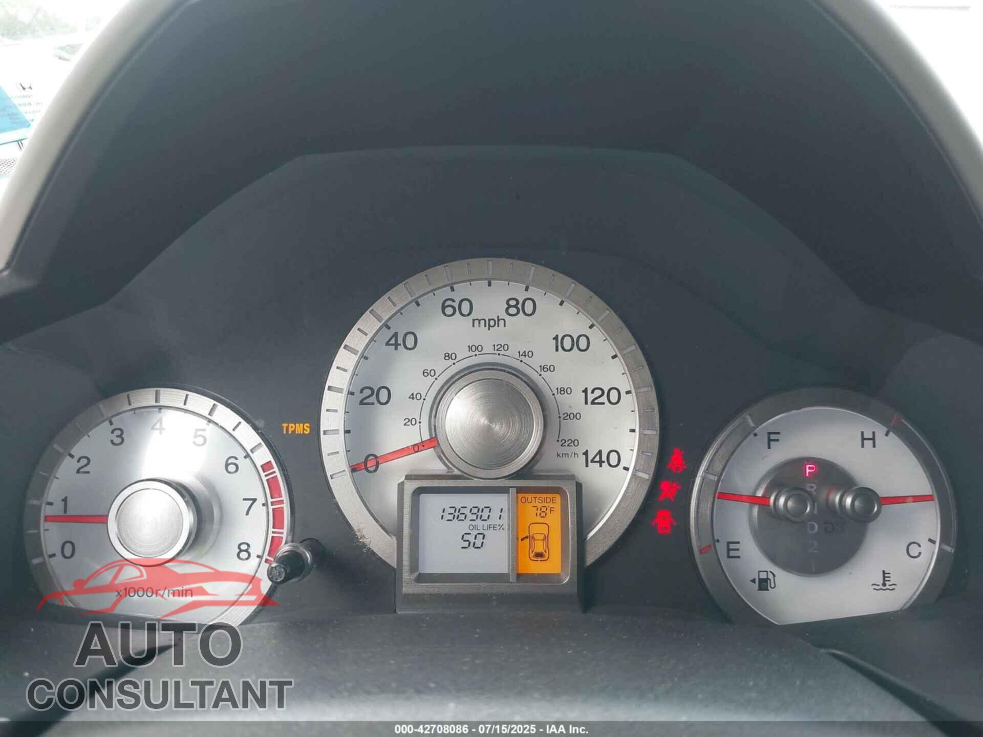 HONDA PILOT 2011 - 5FNYF4H59BB063773