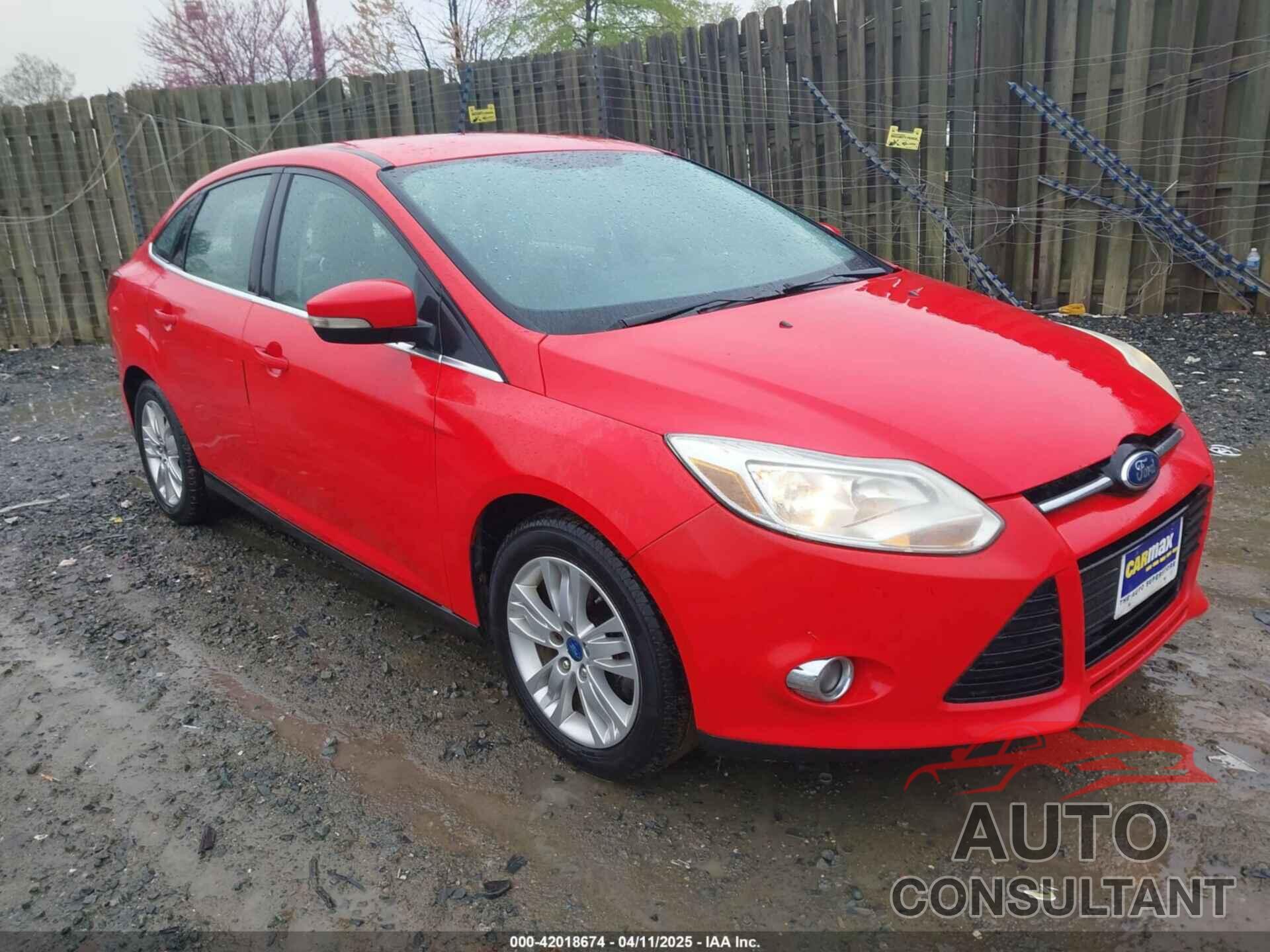 FORD FOCUS 2012 - 1FAHP3H25CL162575
