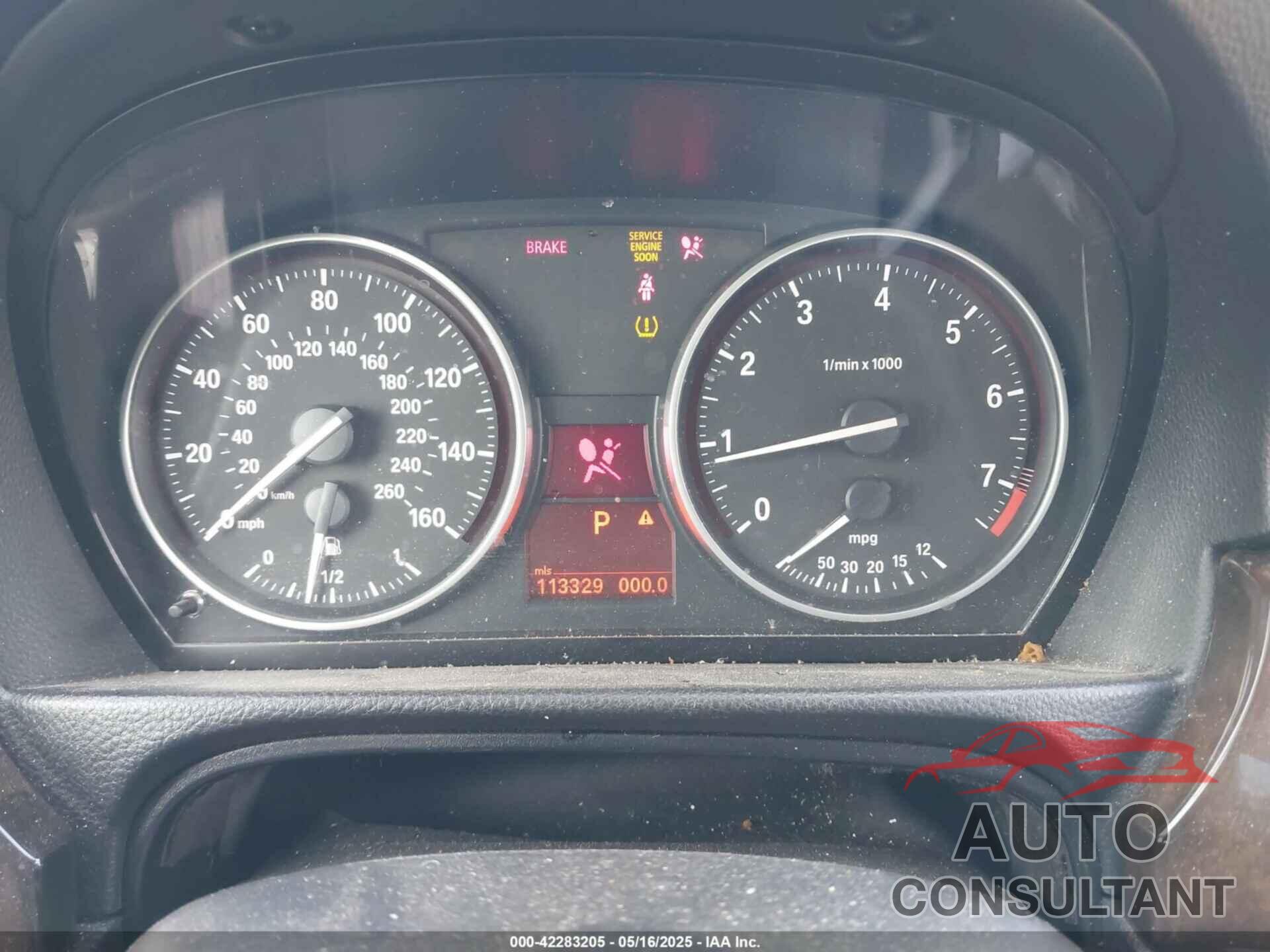 BMW 328I 2009 - WBAPH57599NL77641
