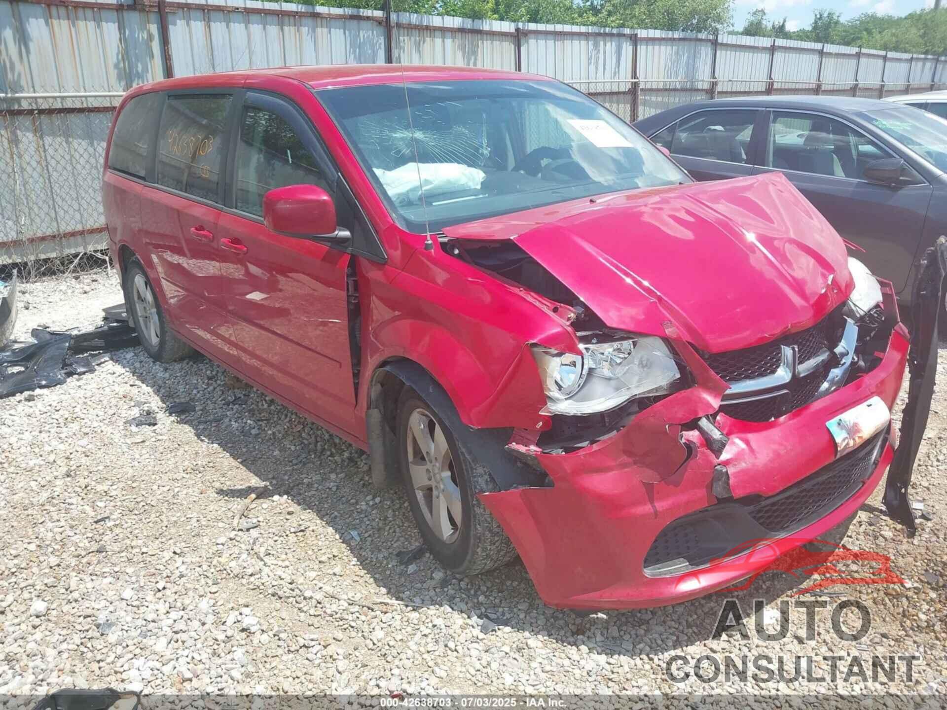 DODGE GRAND CARAVAN 2013 - 2C4RDGBG8DR544921