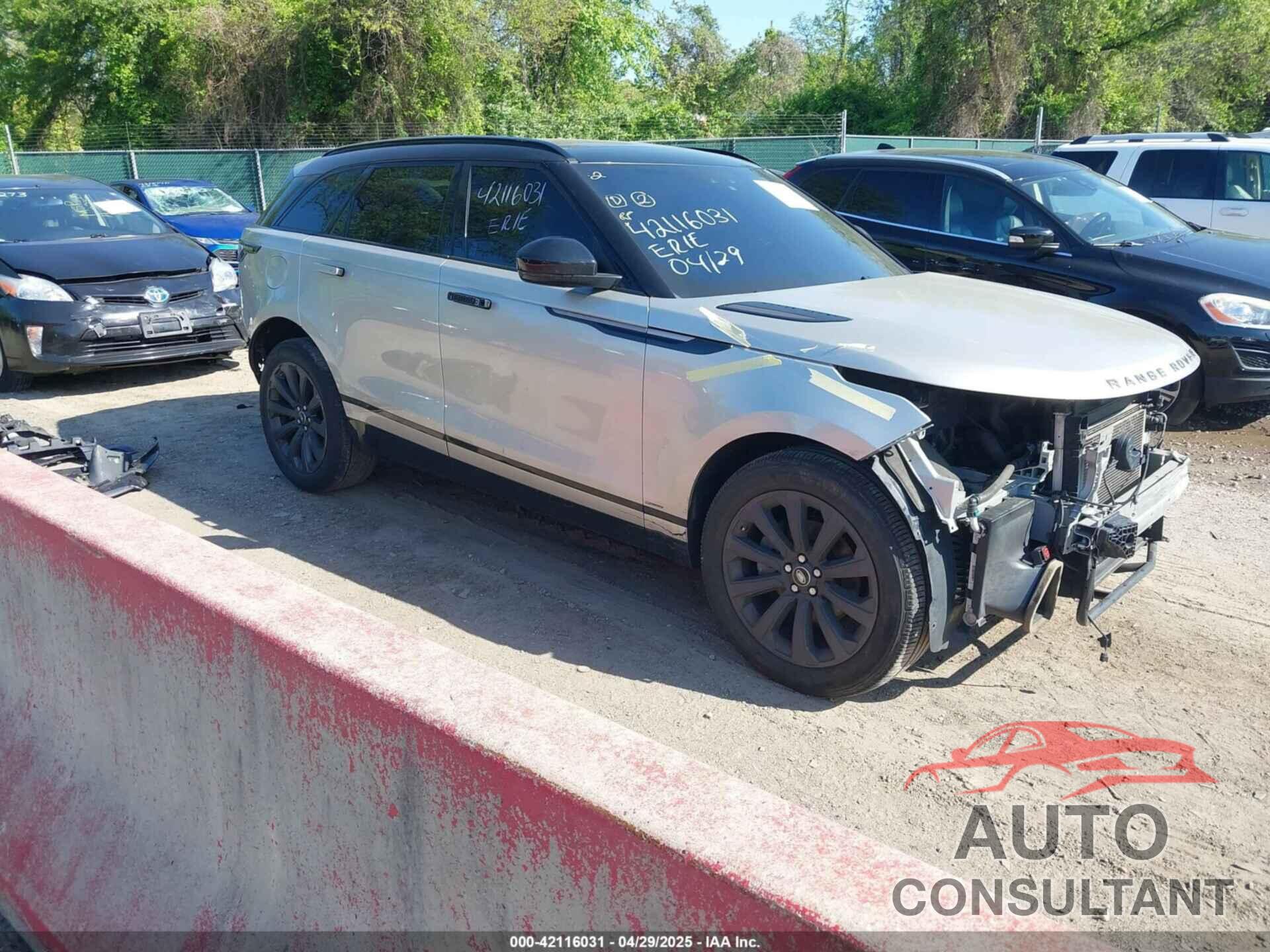 LAND ROVER RANGE ROVER VELAR 2019 - SALYL2EX7KA780581
