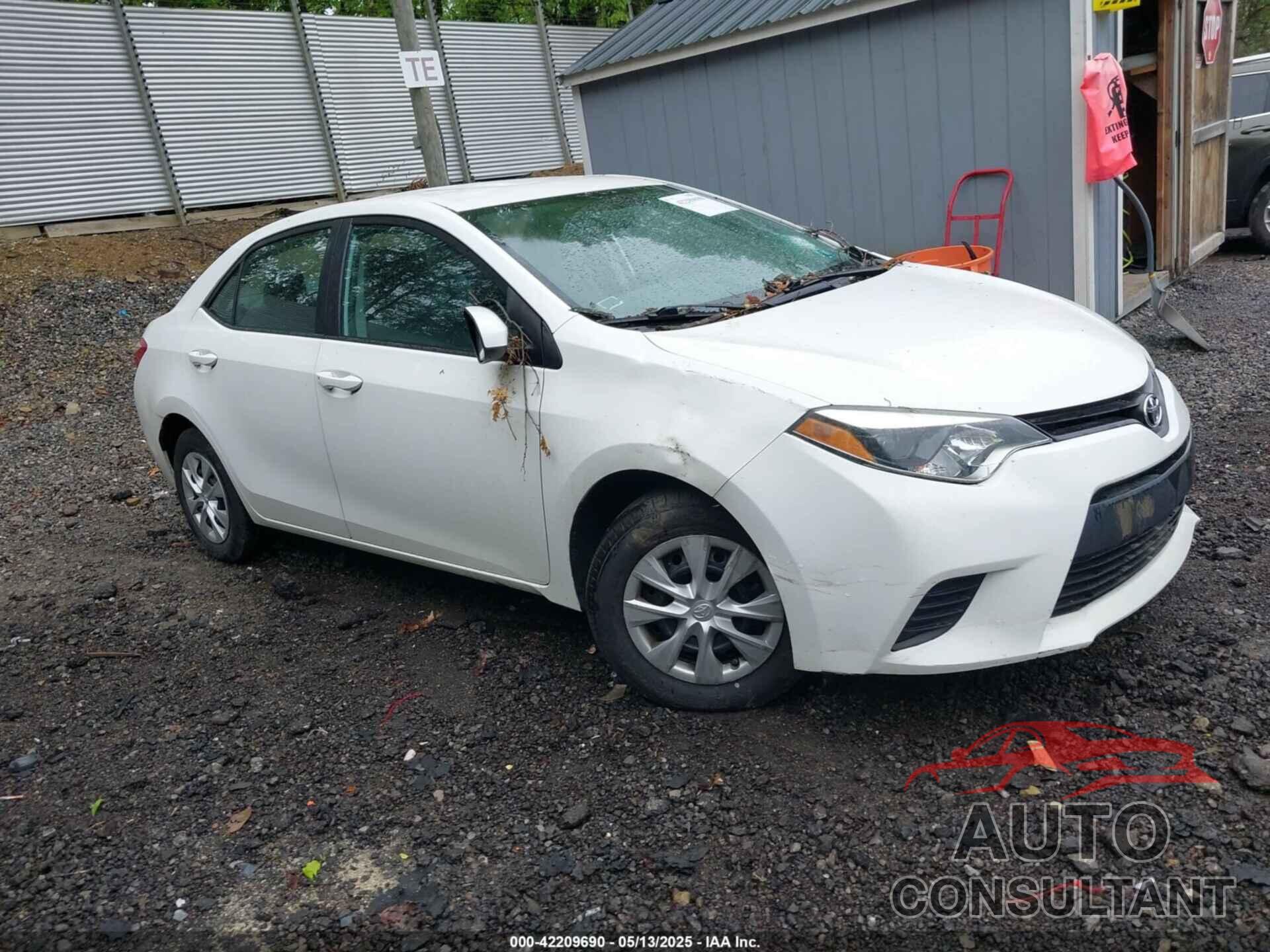 TOYOTA COROLLA 2014 - 5YFBURHE3EP122236