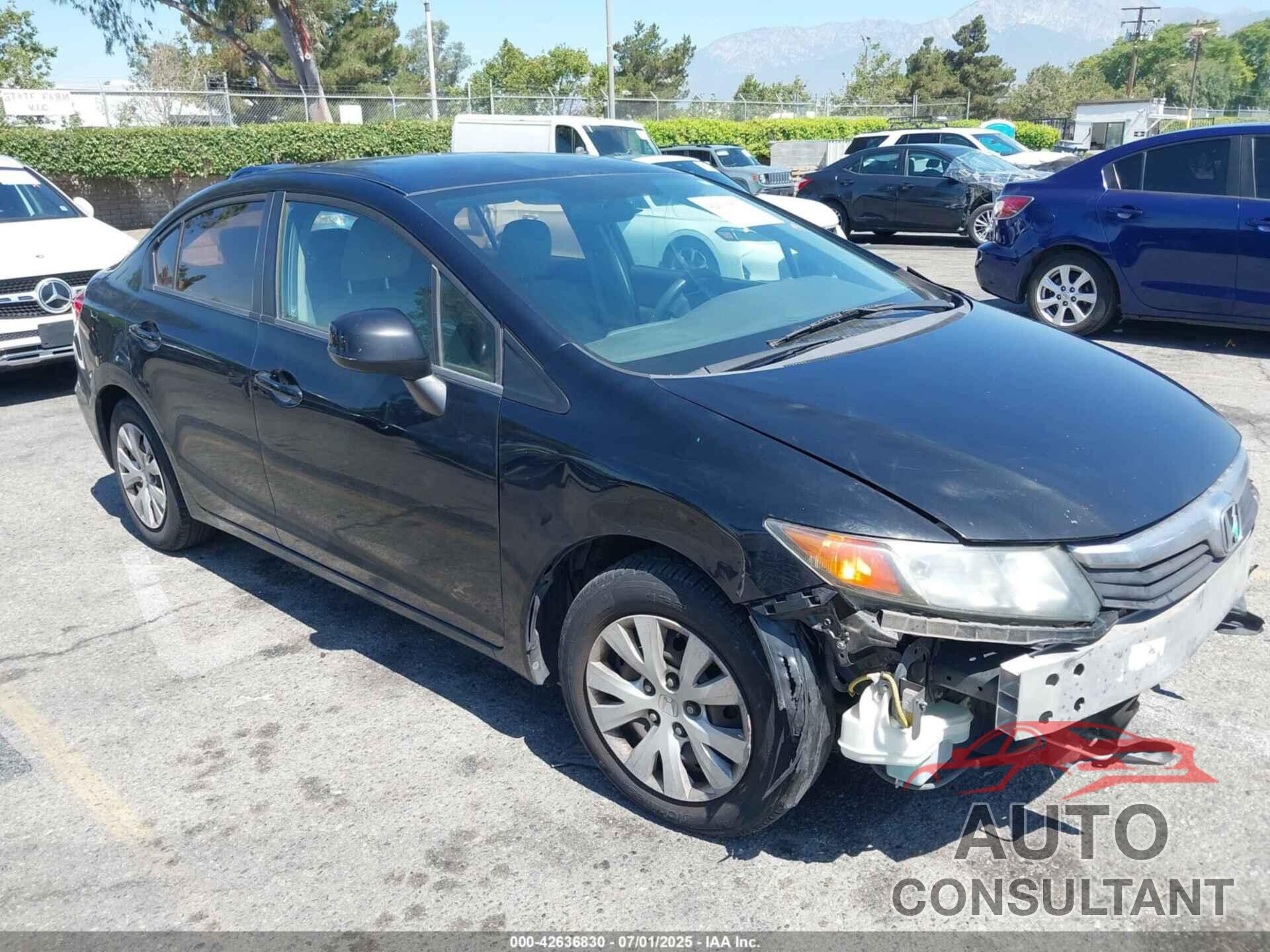 HONDA CIVIC 2012 - 19XFB2F59CE324448