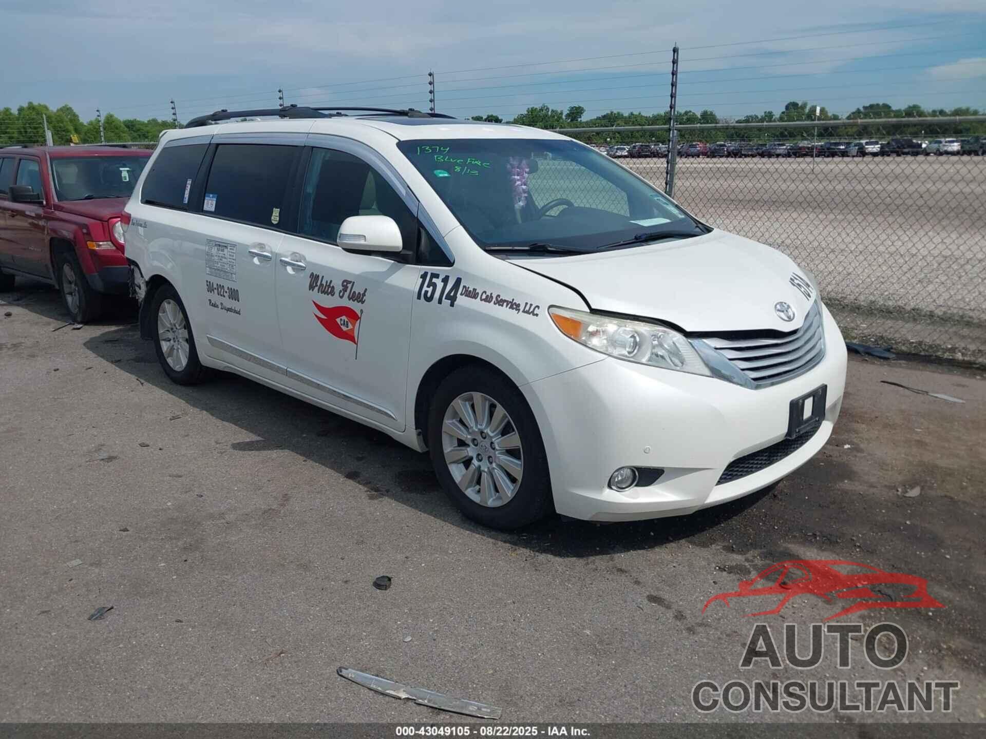 TOYOTA SIENNA 2014 - 5TDYK3DC0ES474439