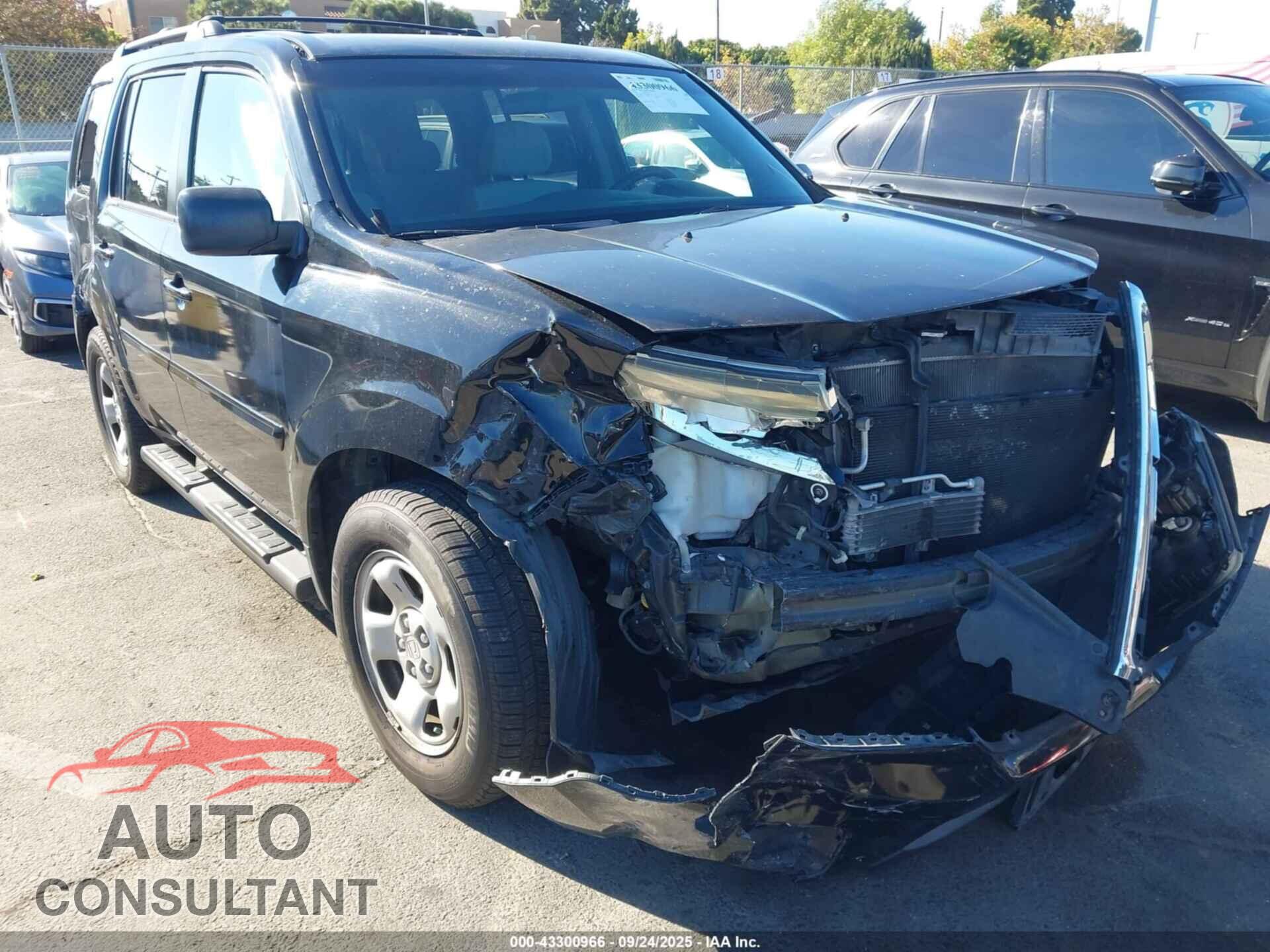 HONDA PILOT 2011 - 5FNYF3H29BB007767