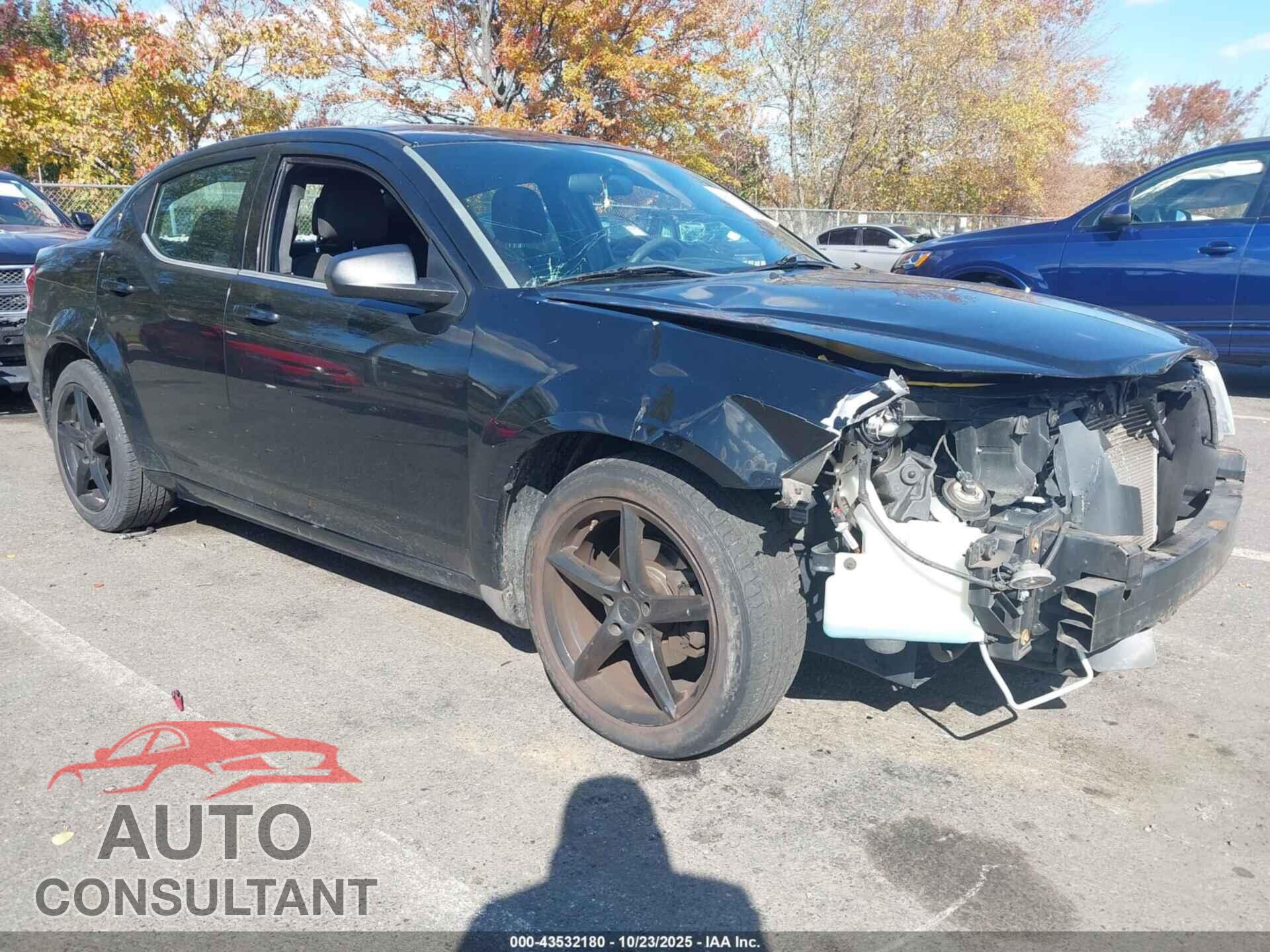DODGE AVENGER 2013 - 1C3CDZAB0DN537227