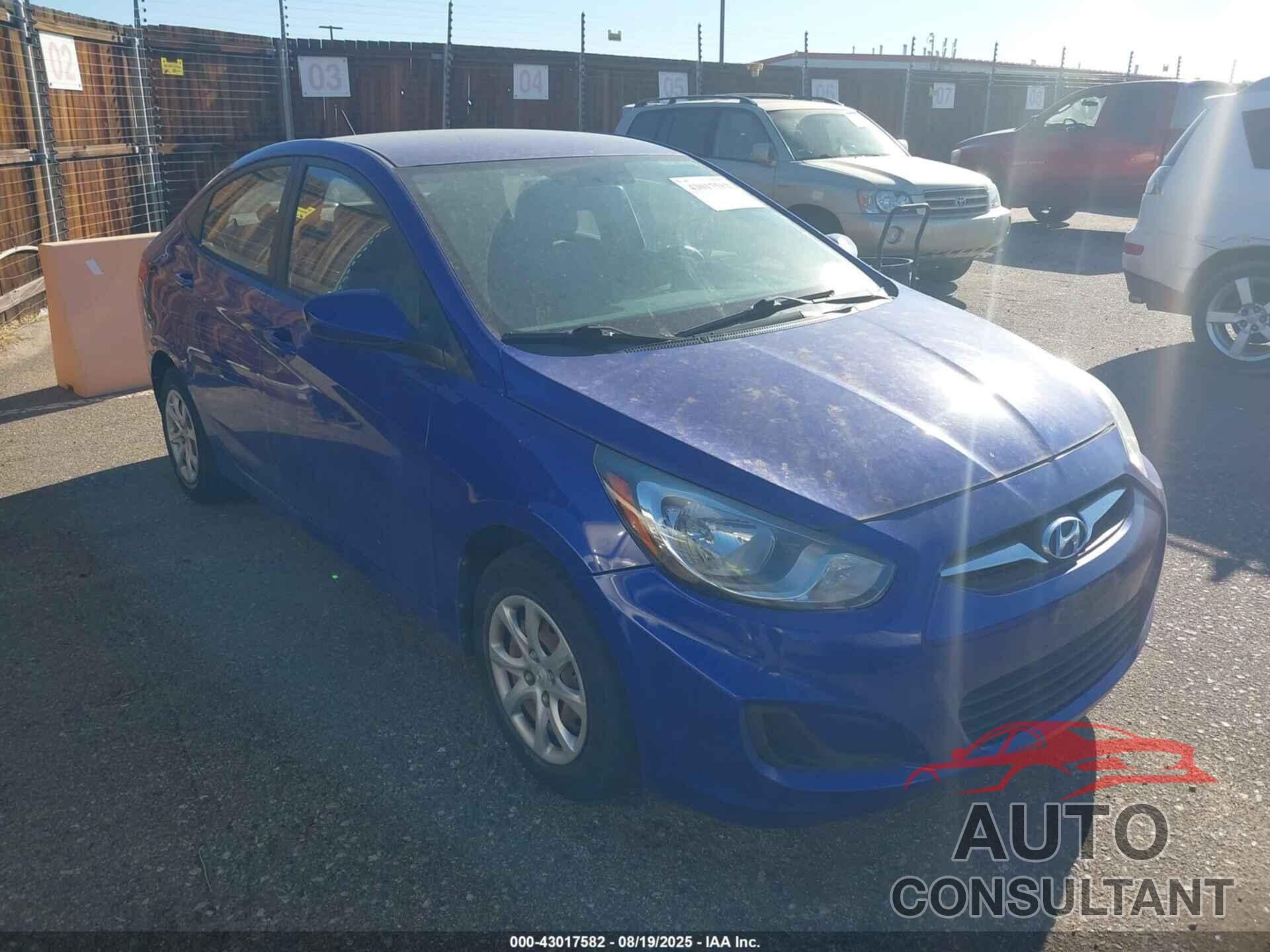 HYUNDAI ACCENT 2012 - KMHCT4AE1CU131548