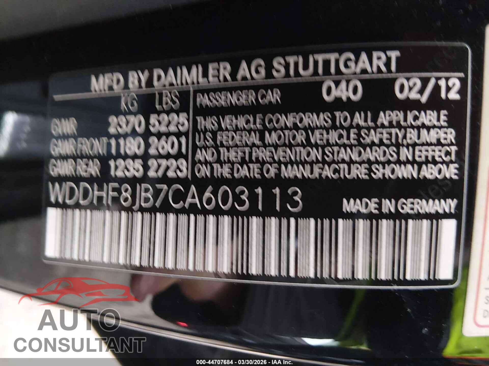MERCEDES-BENZ E 350 2012 - WDDHF8JB7CA603113