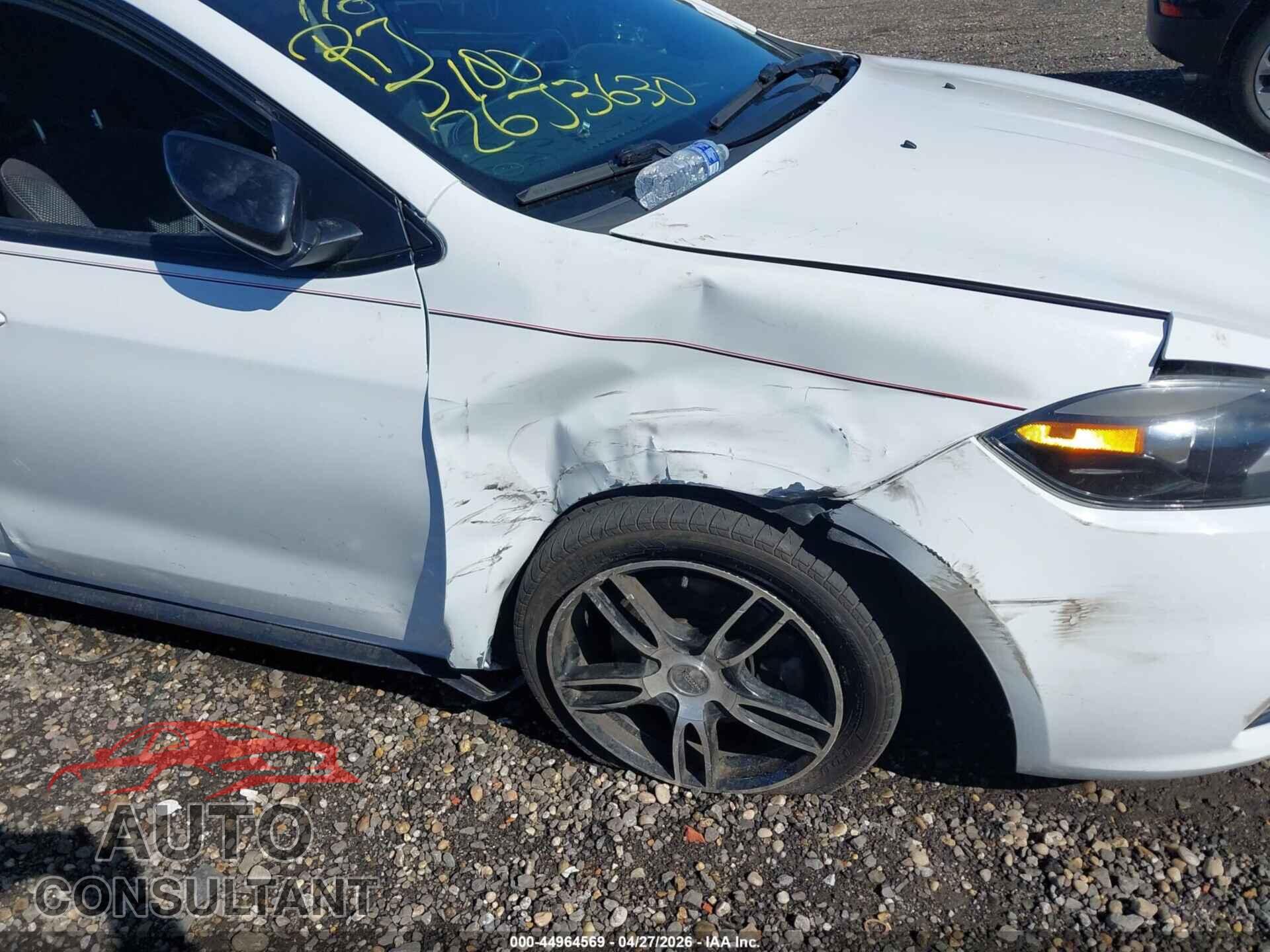 DODGE DART 2015 - 1C3CDFBBXFD165238