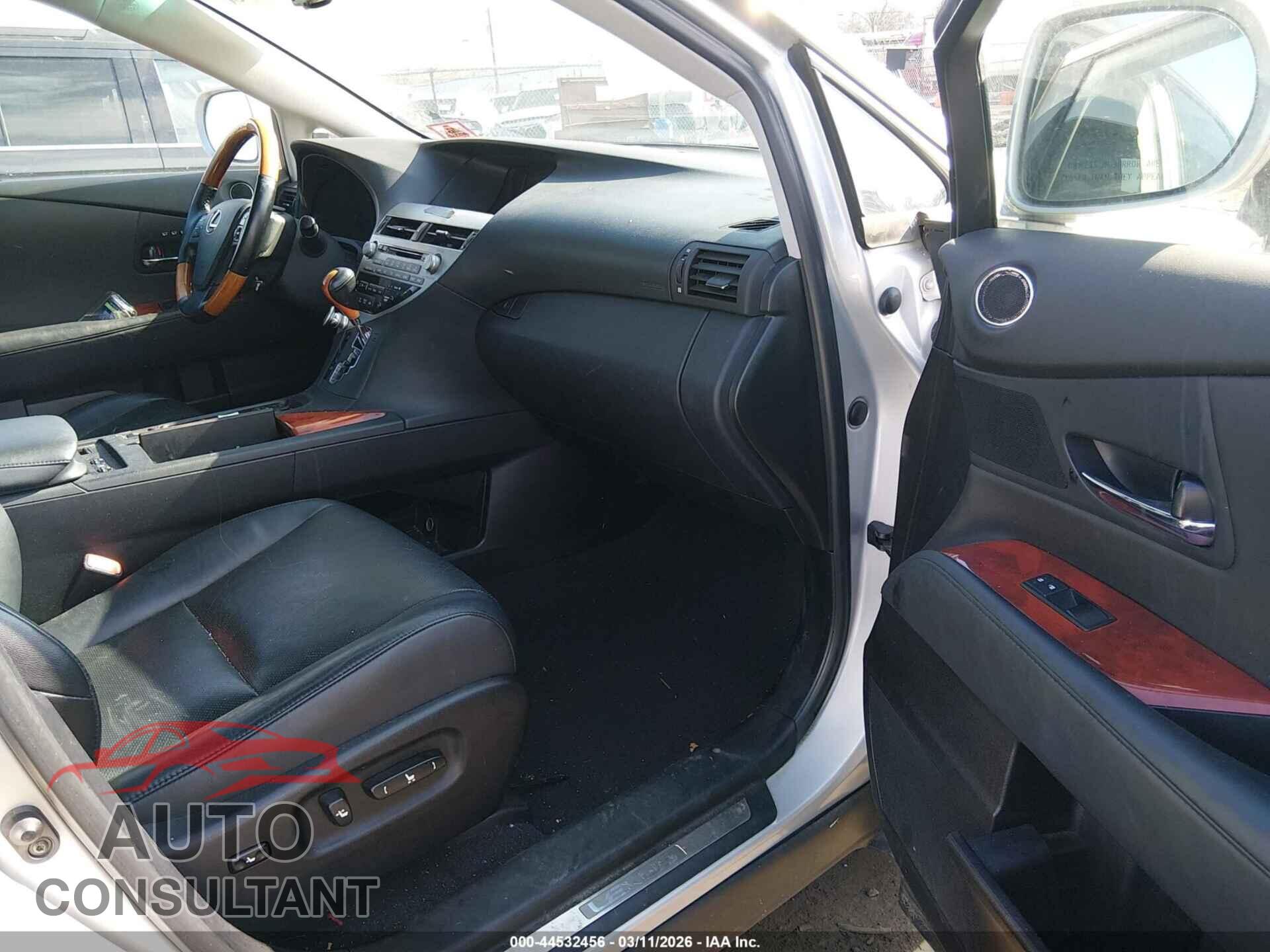 LEXUS RX 350 2011 - 2T2BK1BA1BC109019