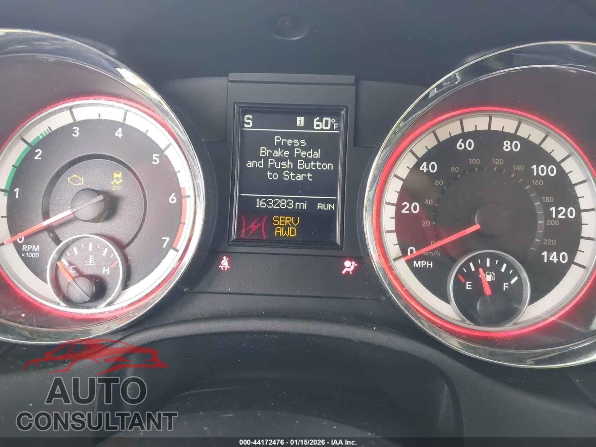 DODGE DURANGO 2012 - 1C4SDJCTXCC202727