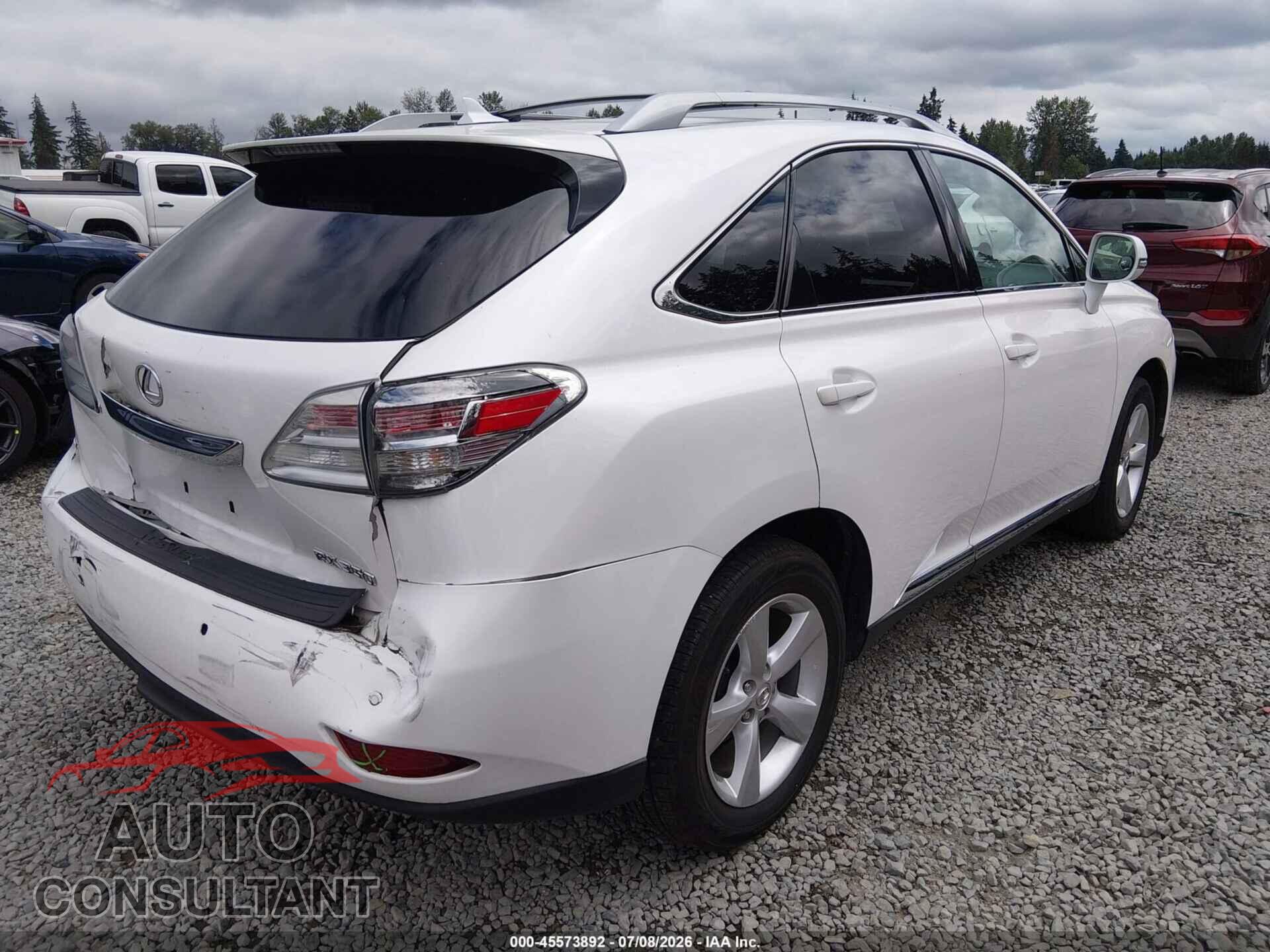 LEXUS RX 350 2011 - 2T2BK1BA2BC106789