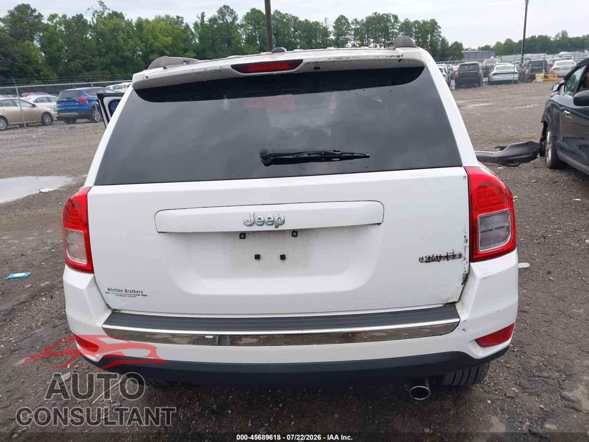 JEEP COMPASS 2012 - 1C4NJCCBXCD605237