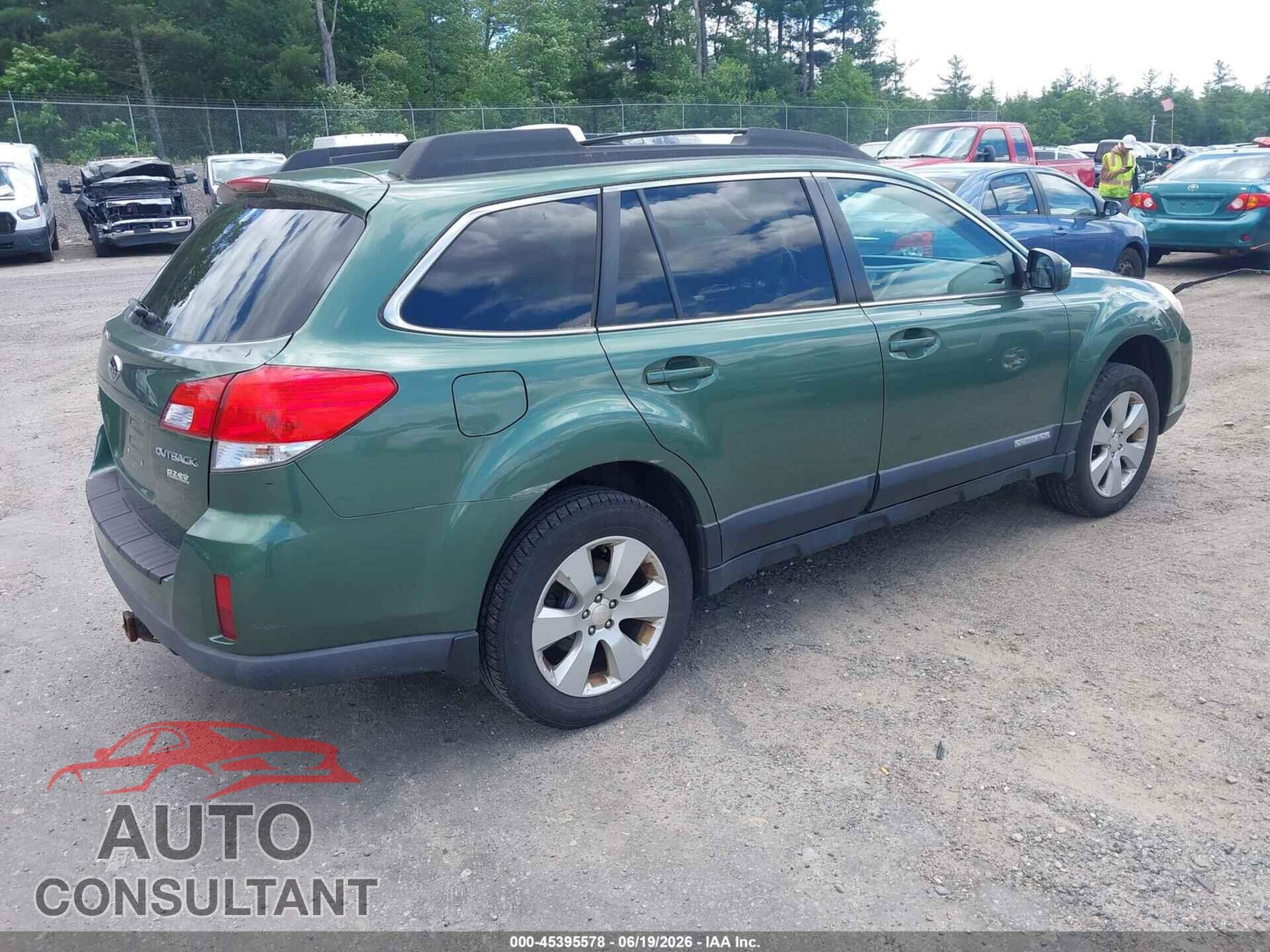 SUBARU OUTBACK 2012 - 4S4BRBCC5C3255029