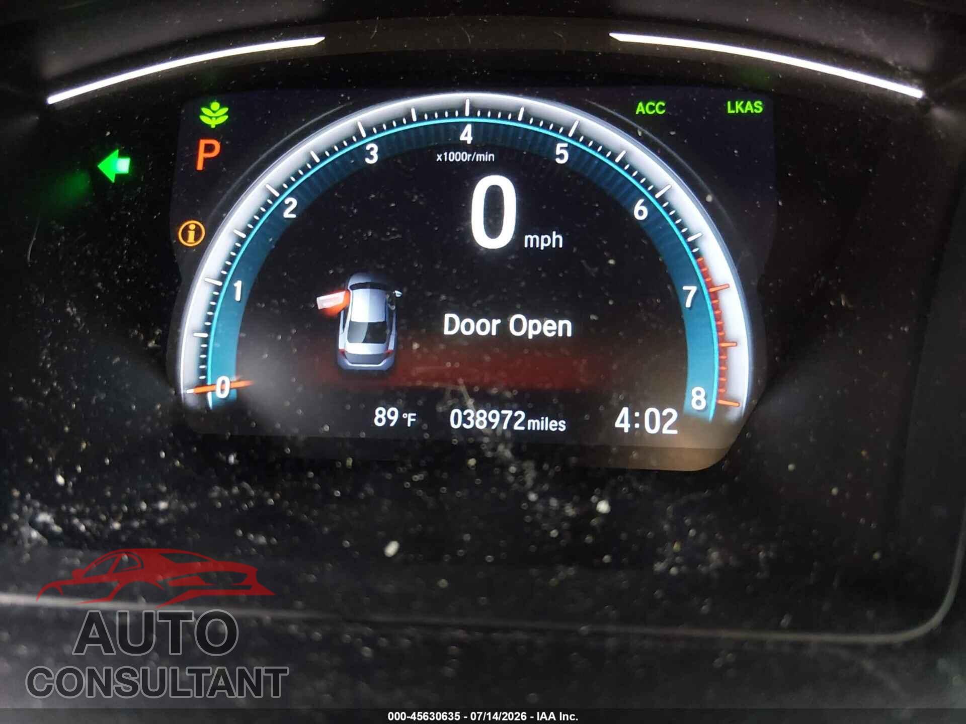 HONDA CIVIC 2019 - 2HGFC2F61KH516411