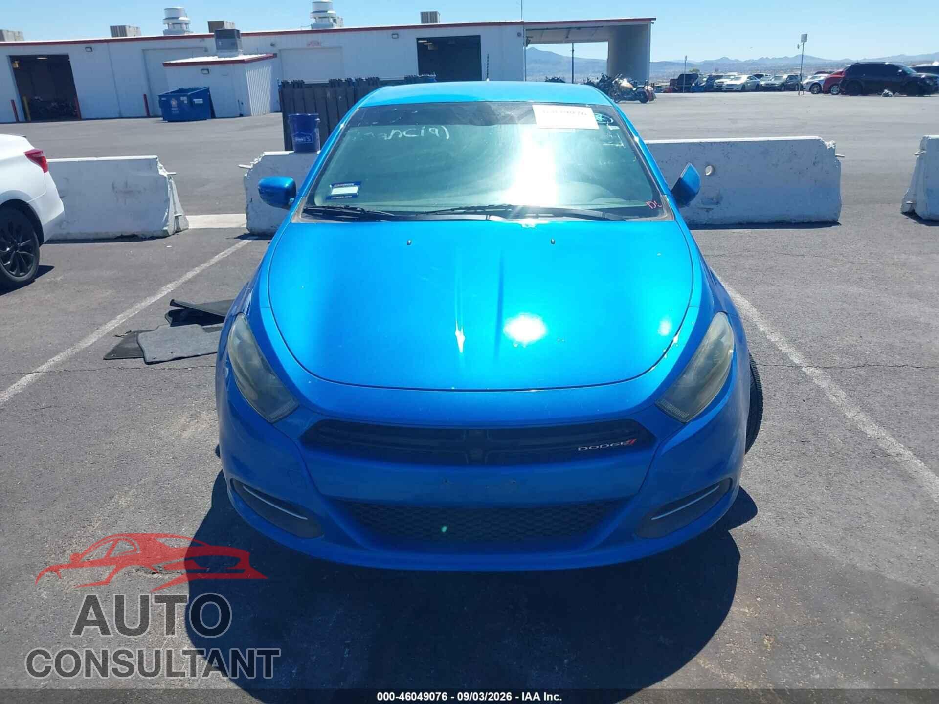 DODGE DART 2015 - 1C3CDFBB3FD277105