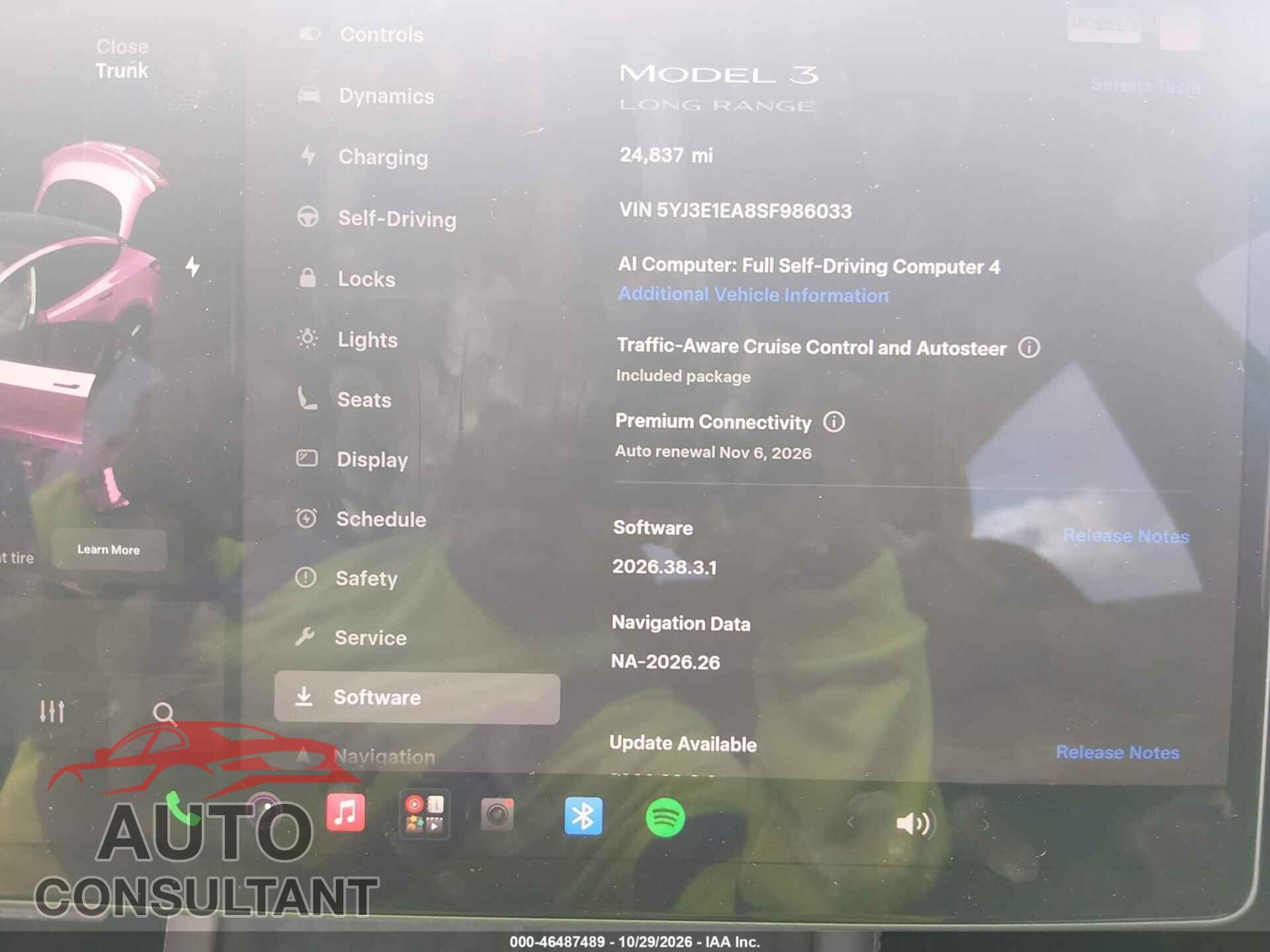 TESLA MODEL 3 2025 - 5YJ3E1EA8SF986033
