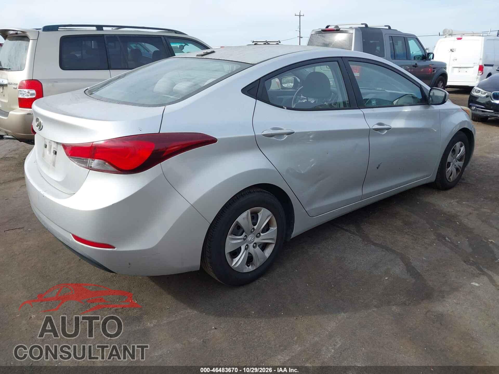 HYUNDAI ELANTRA 2016 - 5NPDH4AE2GH686843