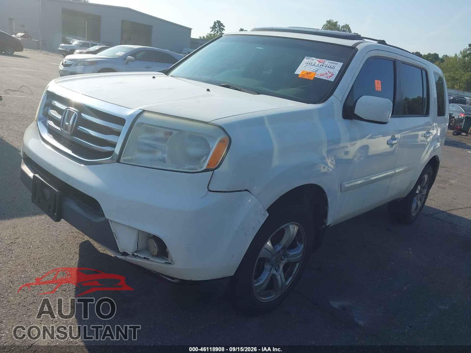 HONDA PILOT 2012 - 5FNYF3H56CB014865