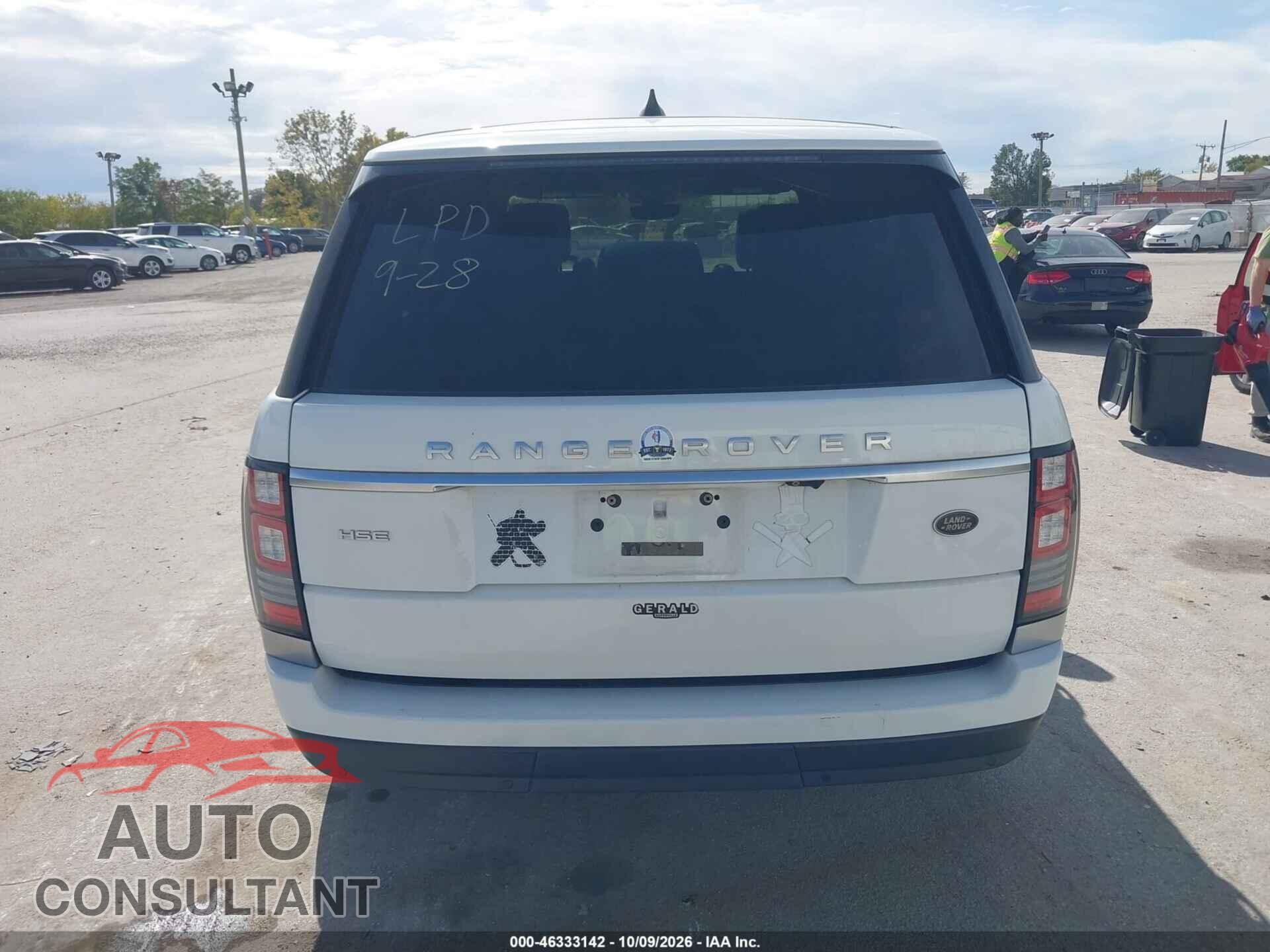 LAND ROVER RANGE ROVER 2017 - SALGS2FV5HA327581