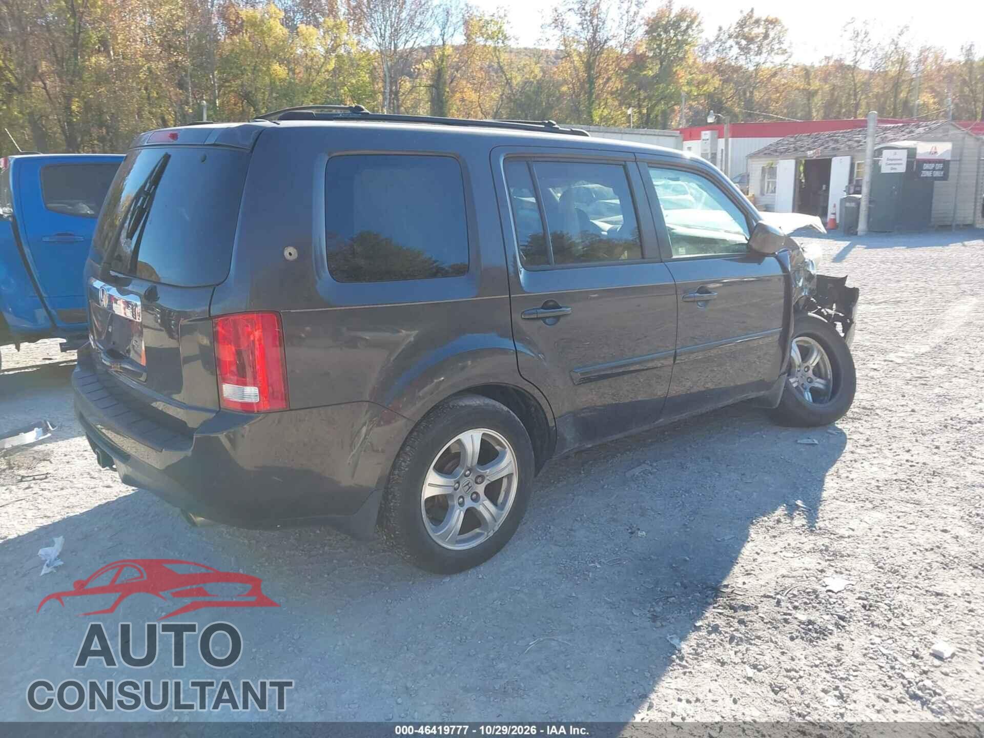 HONDA PILOT 2012 - 5FNYF3H60CB028236