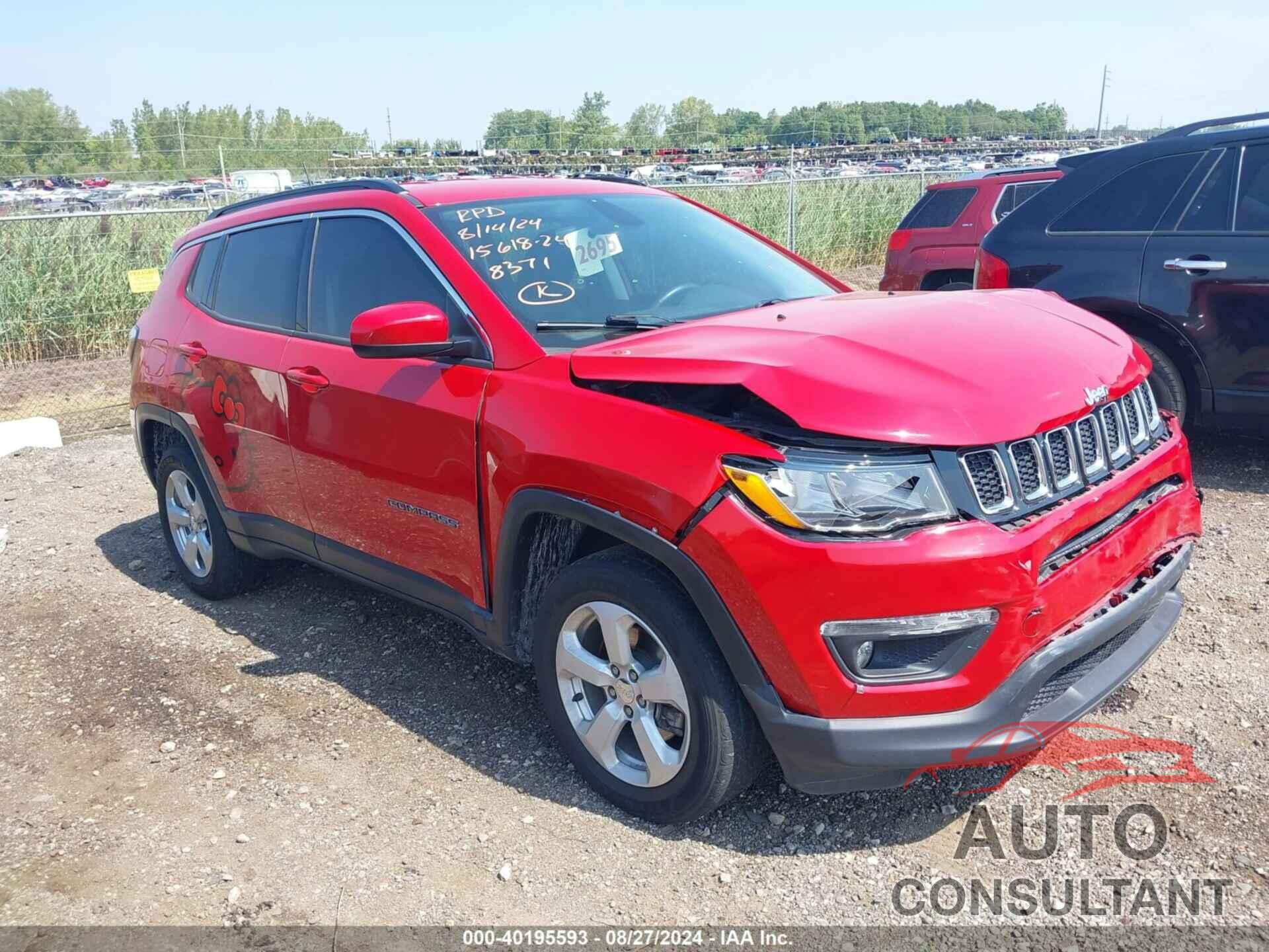 JEEP COMPASS 2019 - 3C4NJDBB5KT818371