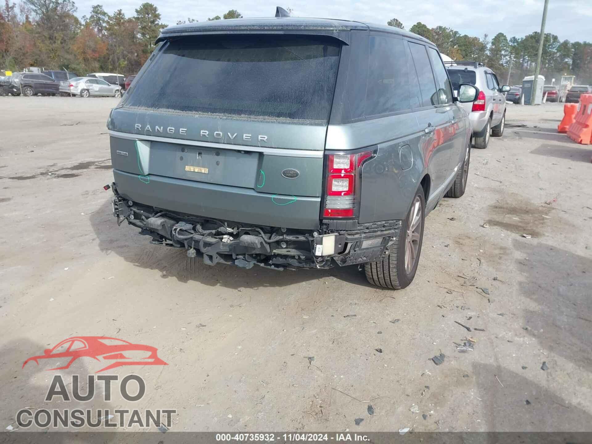 LAND ROVER RANGE ROVER 2017 - SALGS2FKXHA357391