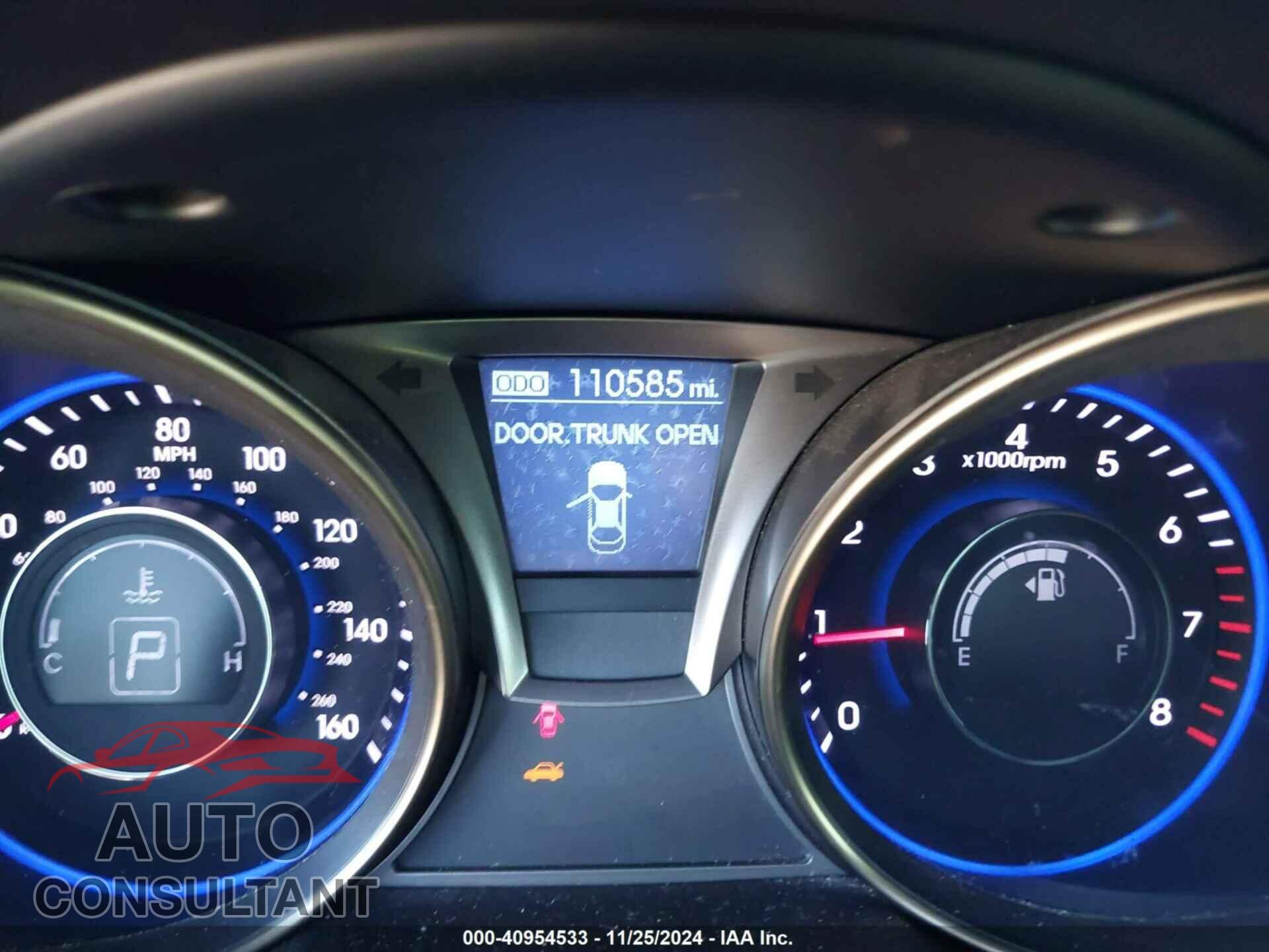 HYUNDAI GENESIS 2013 - KMHHT6KD8DU080381