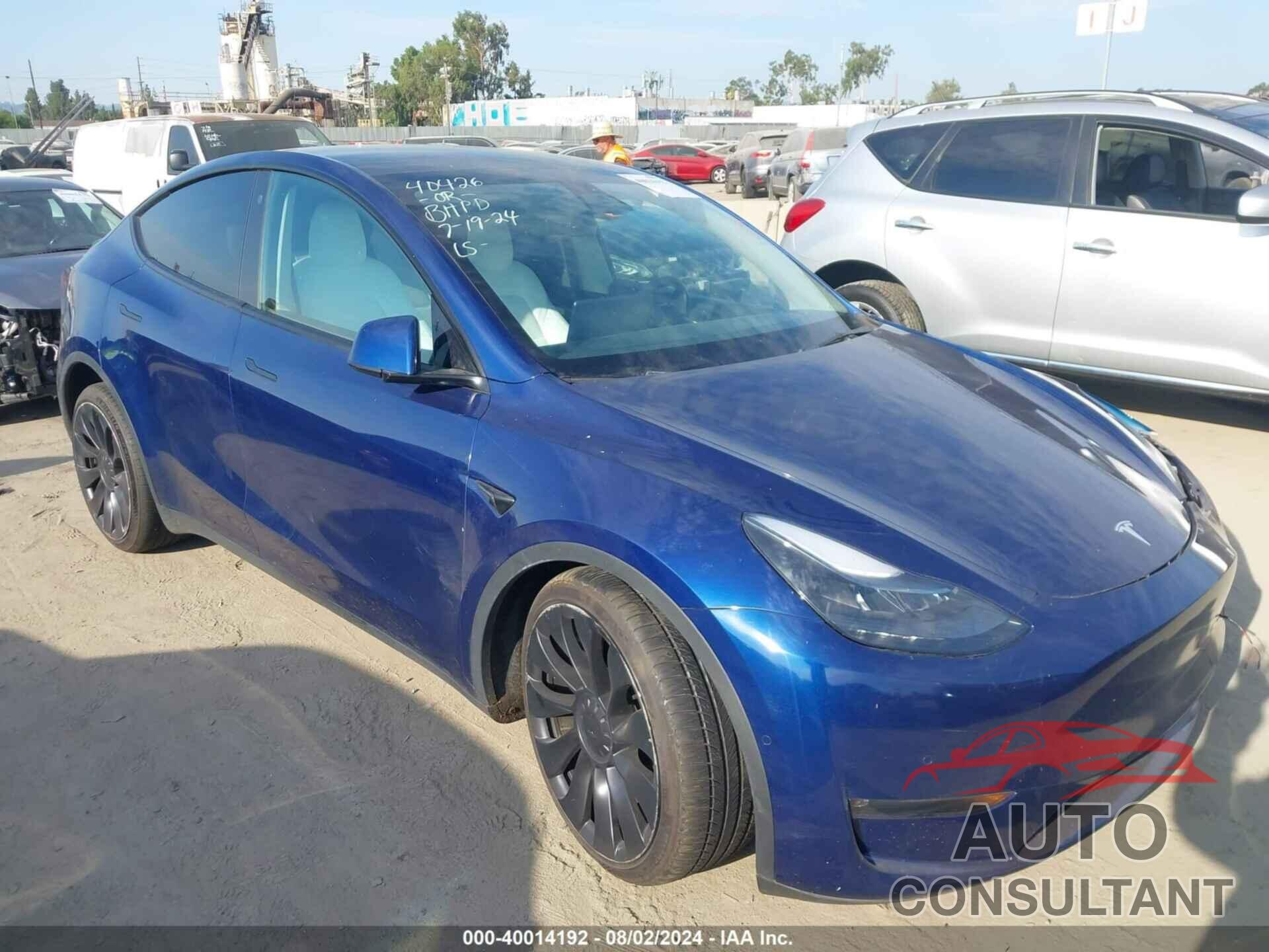 TESLA MODEL Y 2022 - 7SAYGDEF1NF466292