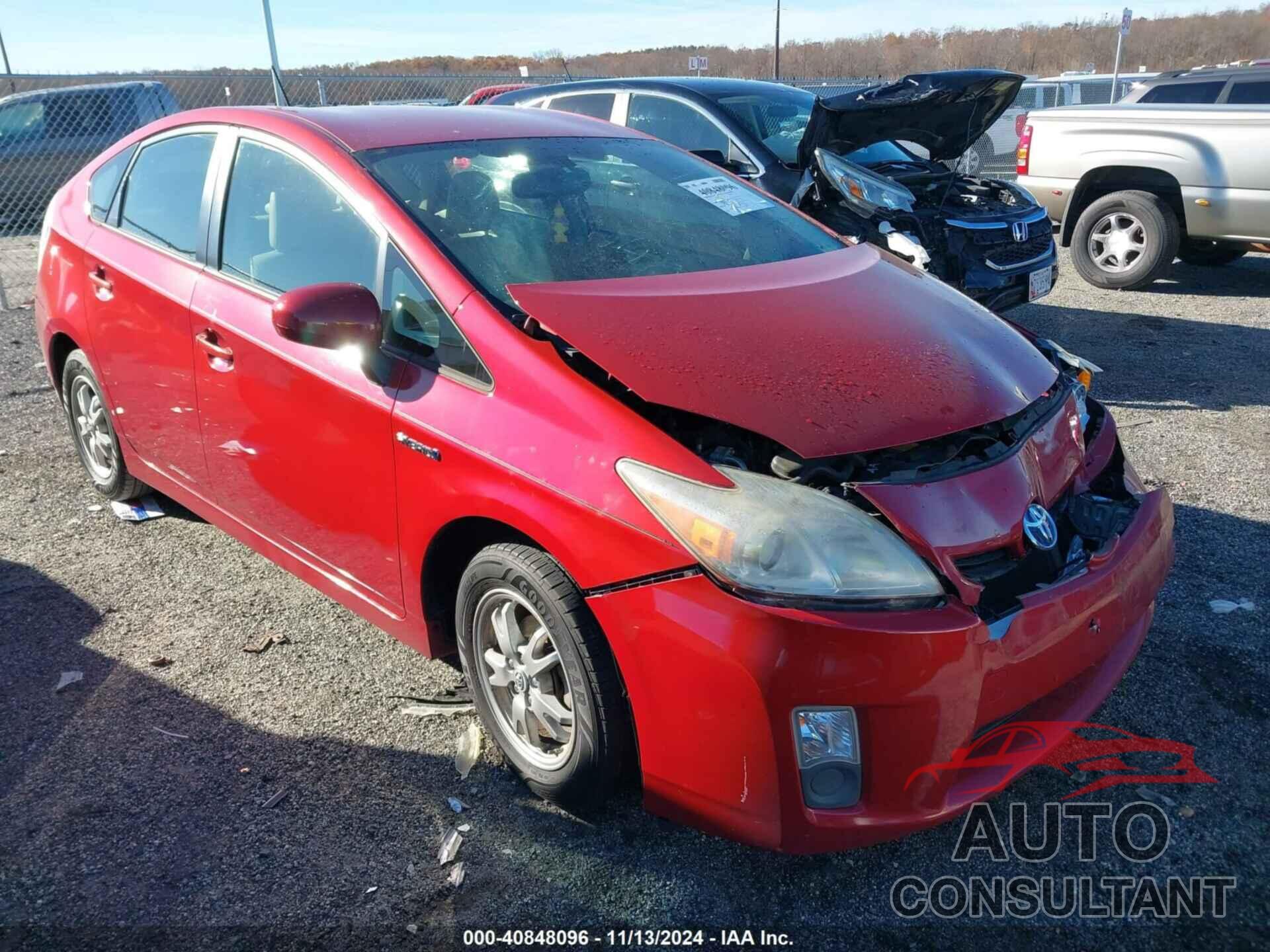 TOYOTA PRIUS 2010 - JTDKN3DU1A1098847