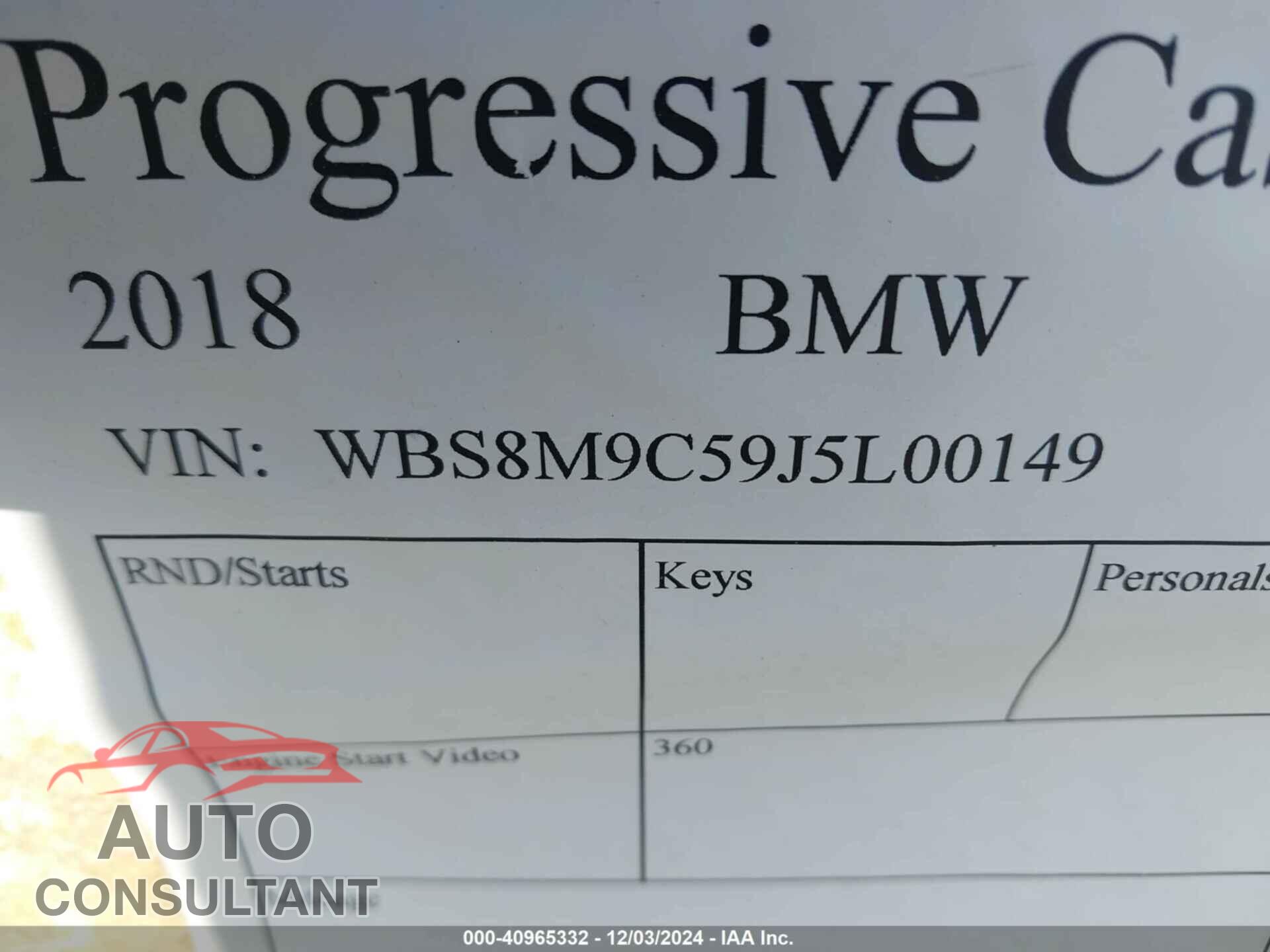 BMW M3 2018 - WBS8M9C59J5L00149