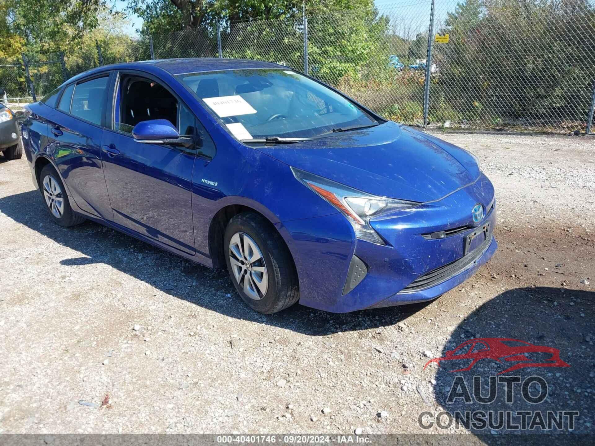 TOYOTA PRIUS 2017 - JTDKBRFU6H3558219