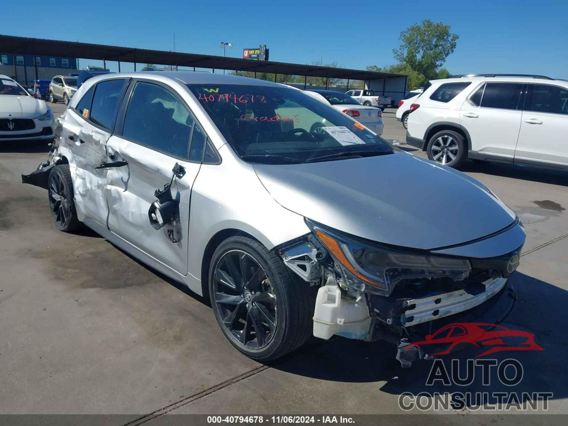 TOYOTA COROLLA 2021 - JTND4MBEXM3124704
