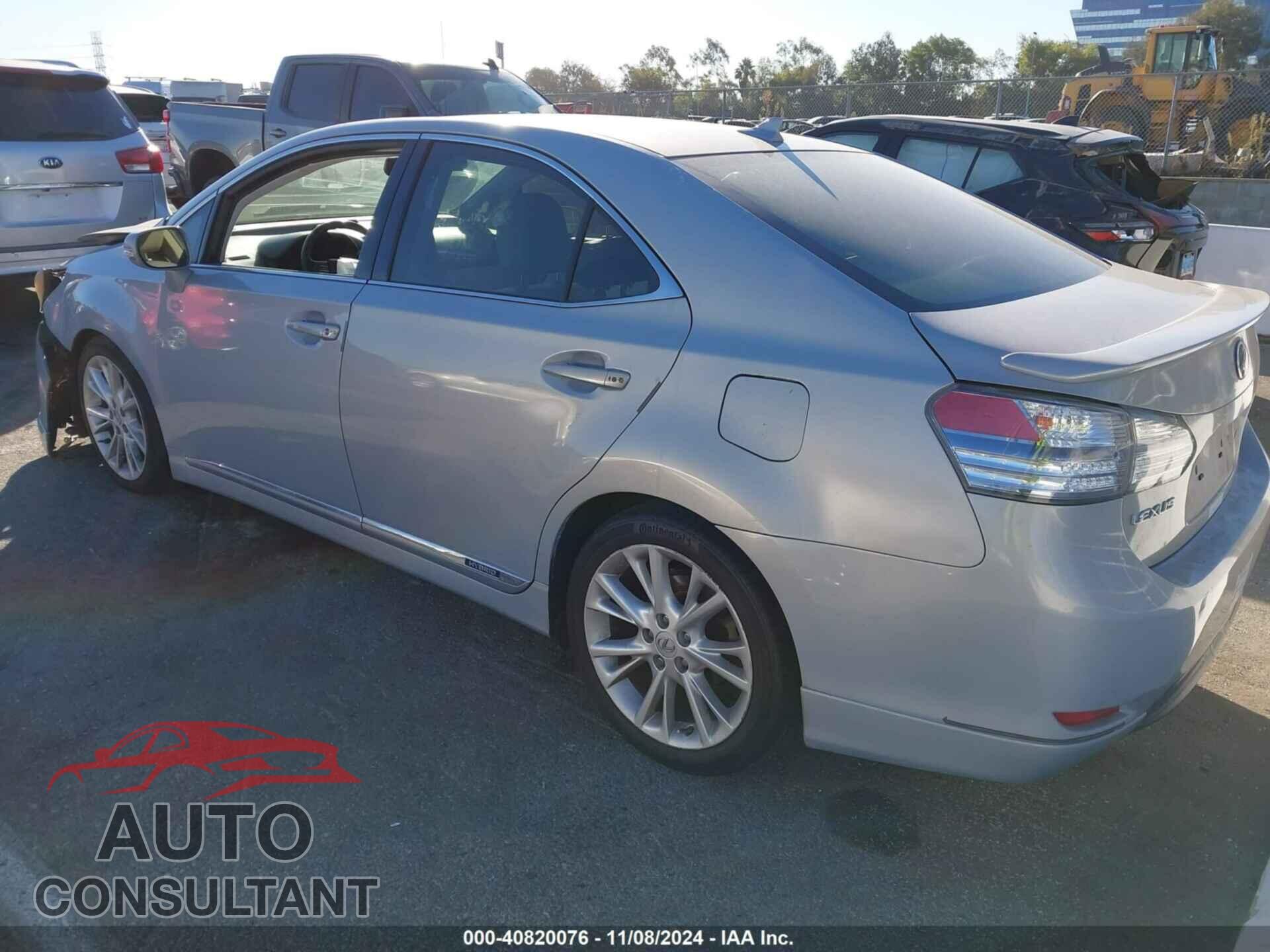 LEXUS HS 250H 2010 - JTHBB1BA6A2017159