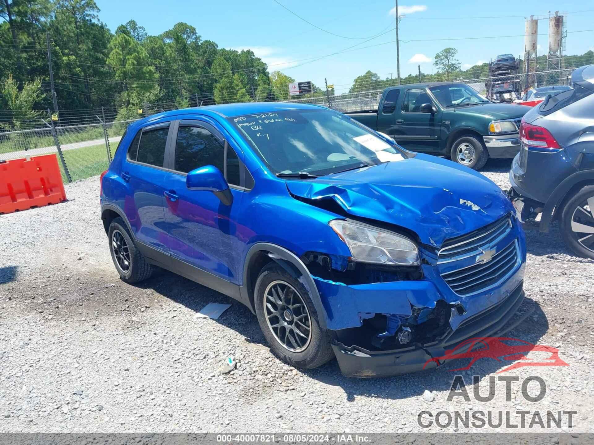 CHEVROLET TRAX 2016 - KL7CJKSB6GB634929