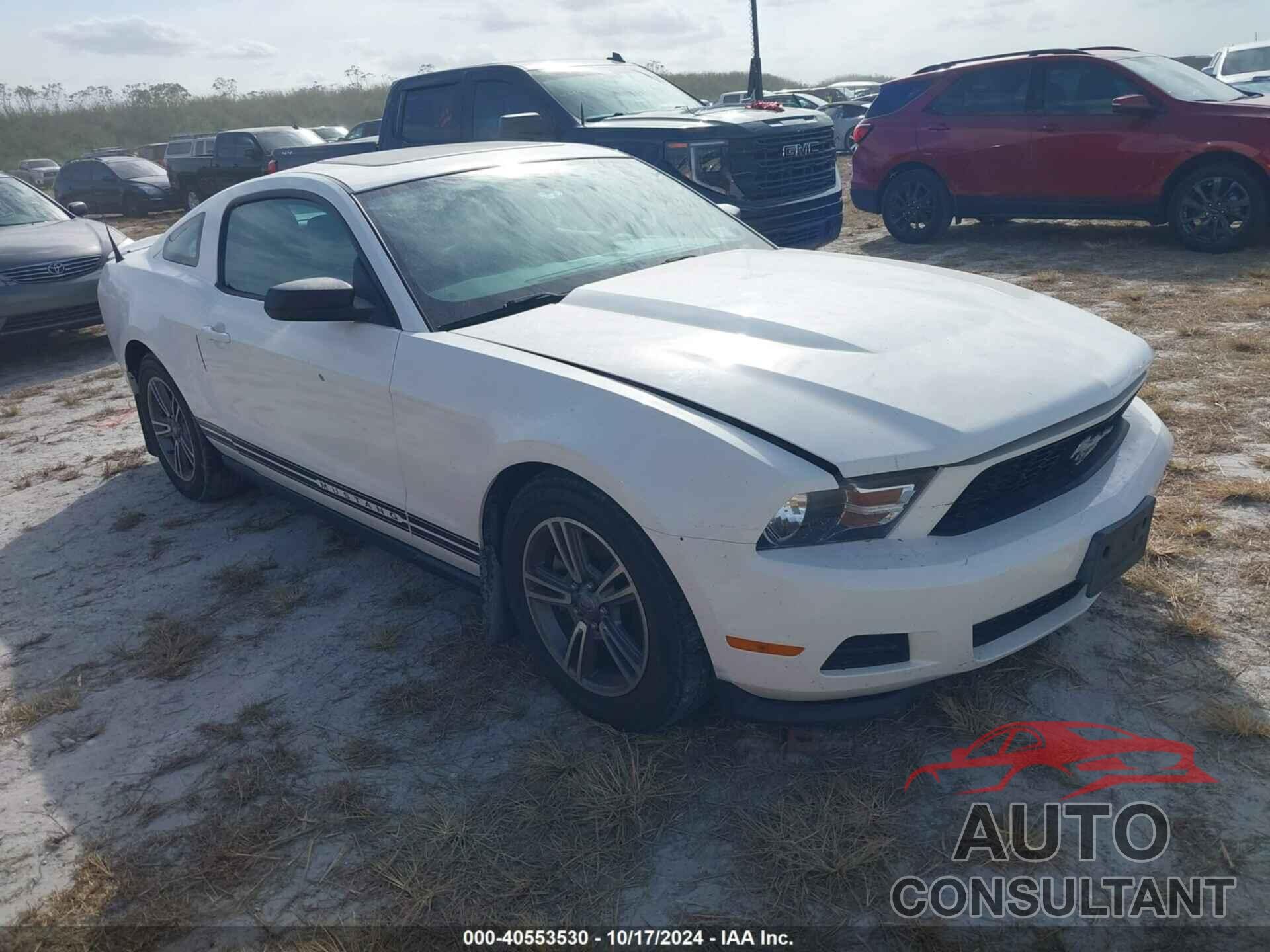 FORD MUSTANG 2012 - 1ZVBP8AMXC5287646