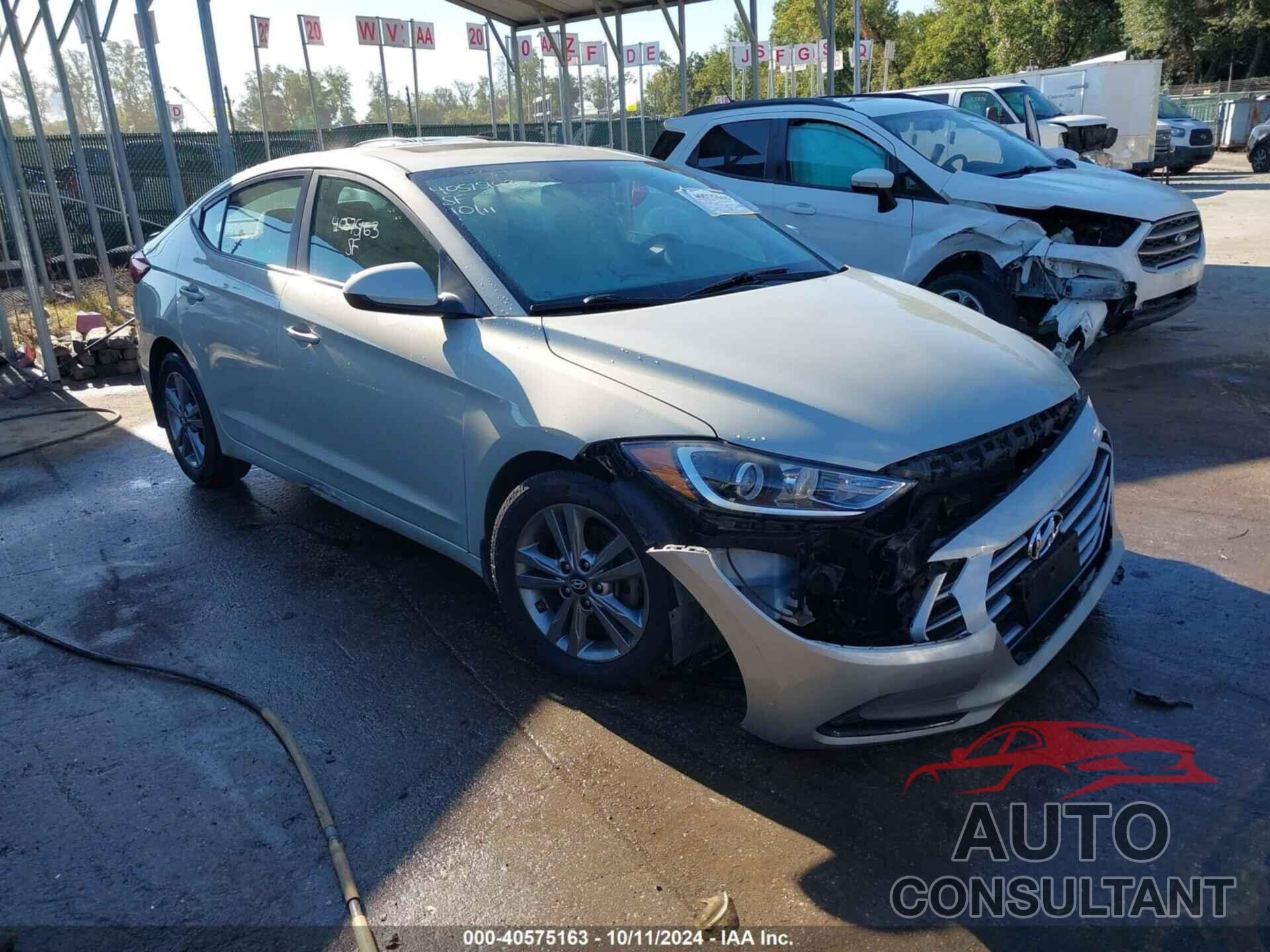 HYUNDAI ELANTRA 2017 - KMHD84LFXHU430278