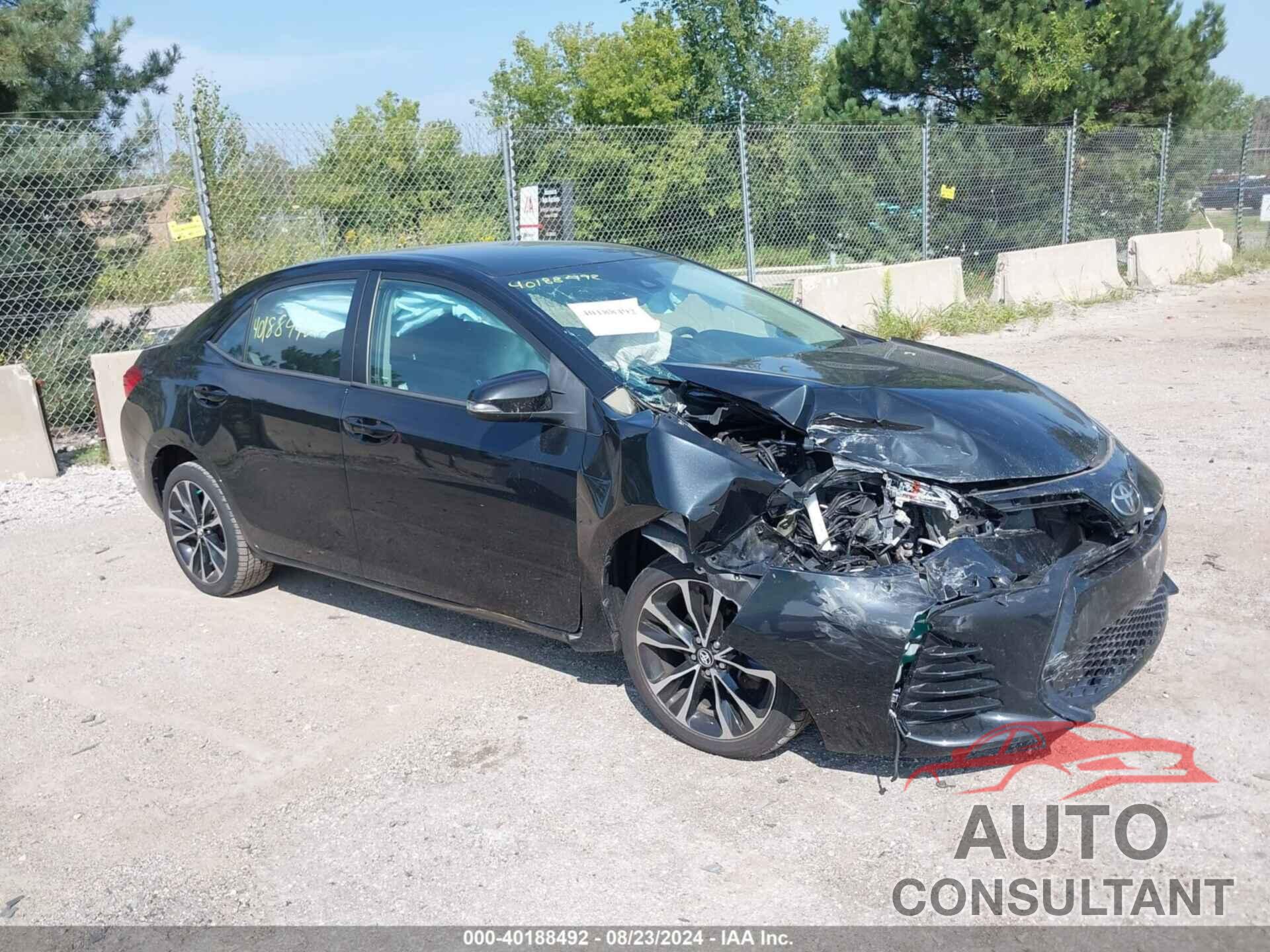 TOYOTA COROLLA 2018 - 2T1BURHEXJC009524