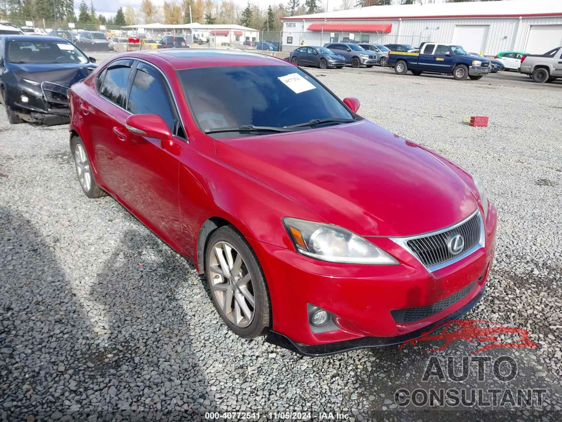 LEXUS IS 250 2012 - JTHCF5C24C5055160