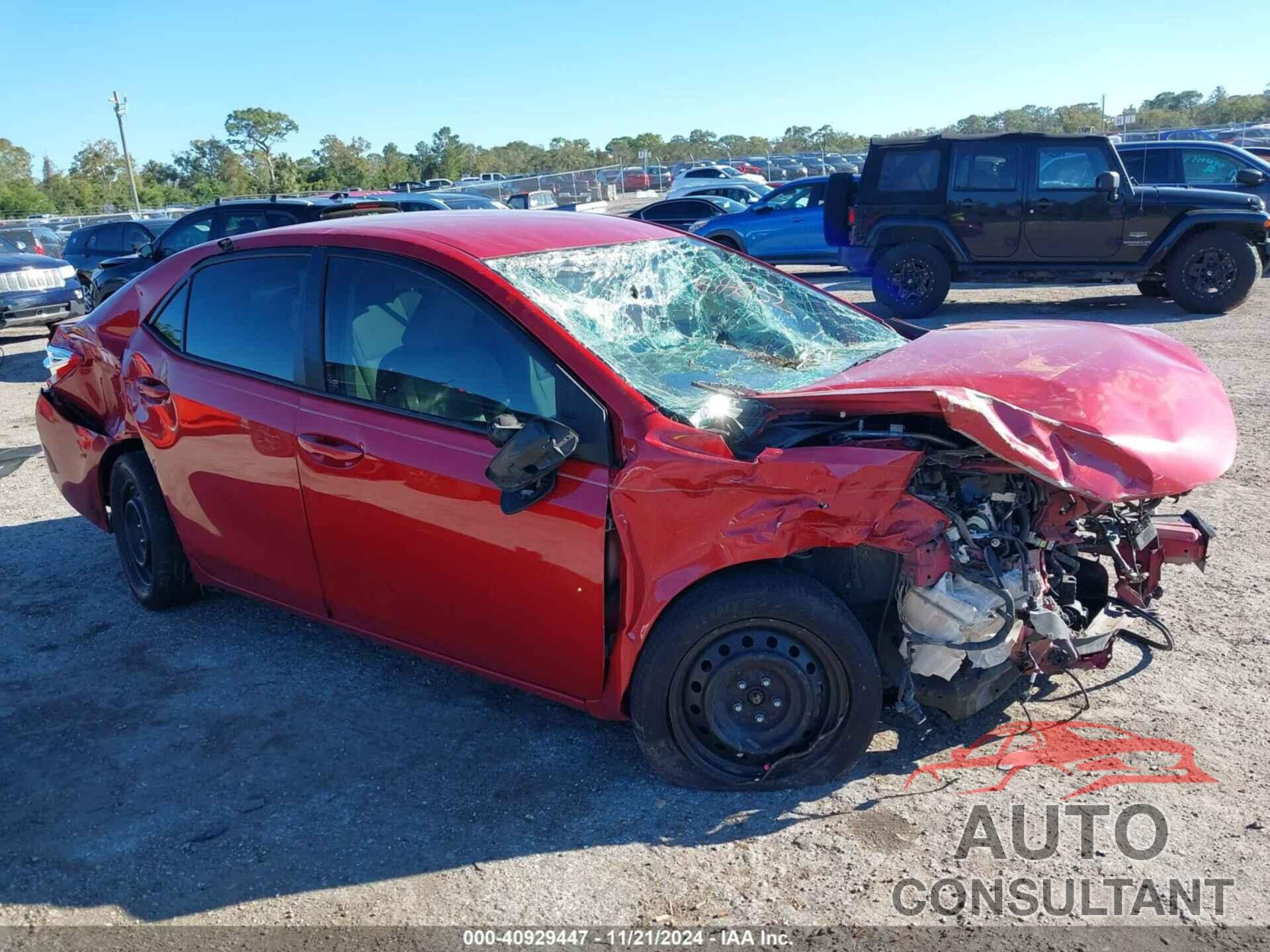 TOYOTA COROLLA 2017 - 2T1BURHE9HC750418