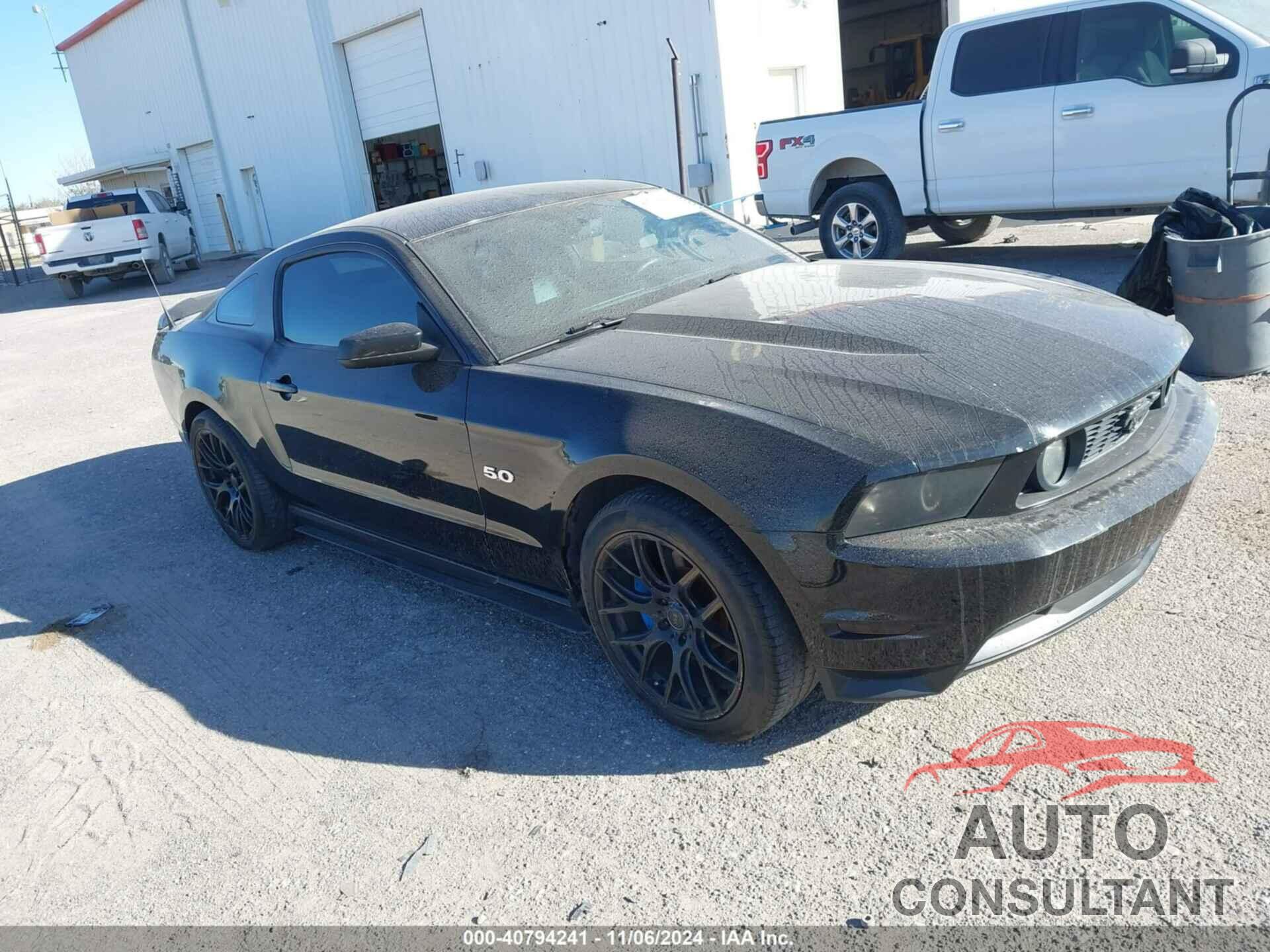 FORD MUSTANG 2012 - 1ZVBP8CF2C5208954