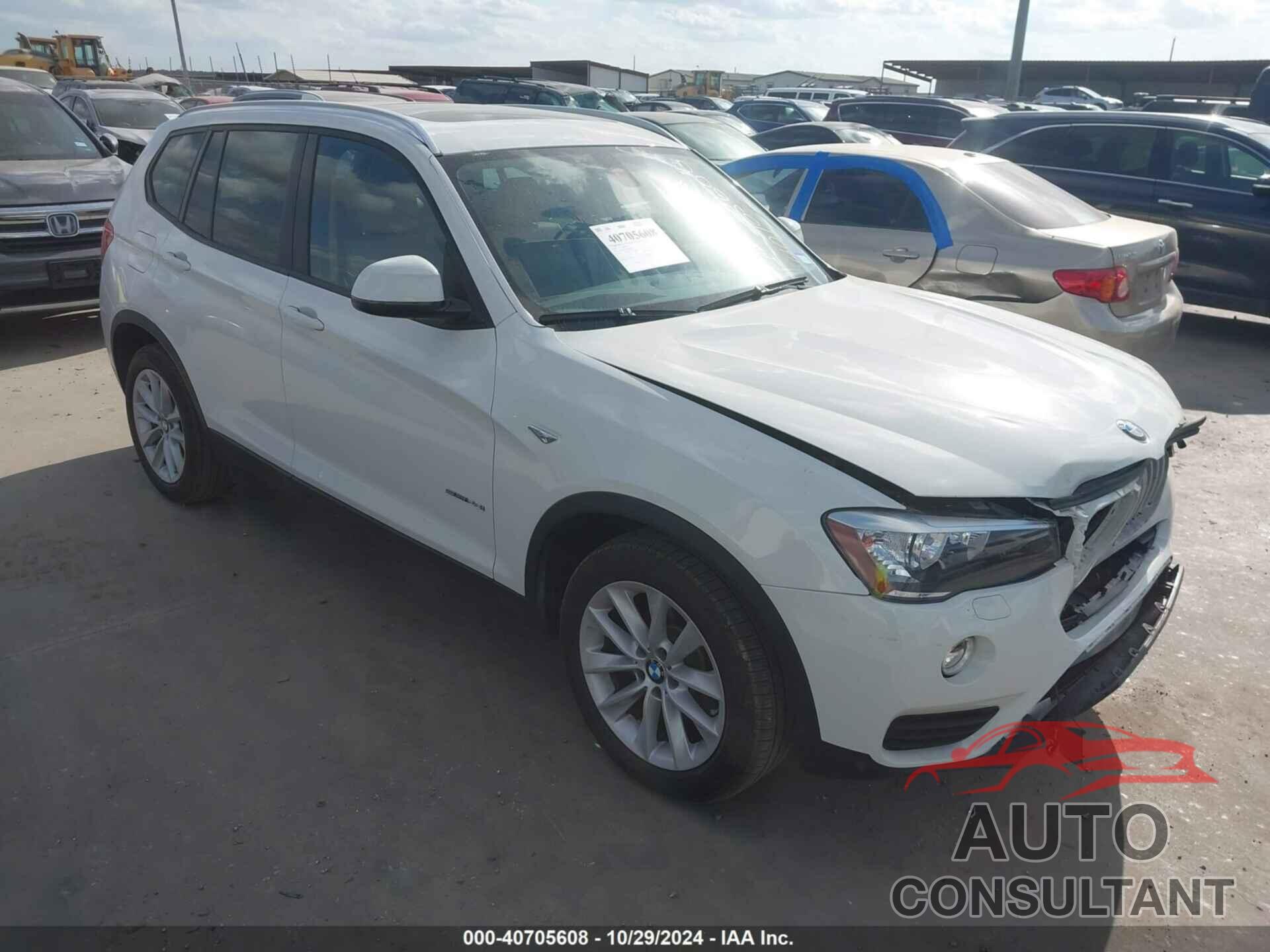 BMW X3 2016 - 5UXWZ7C59G0M83660