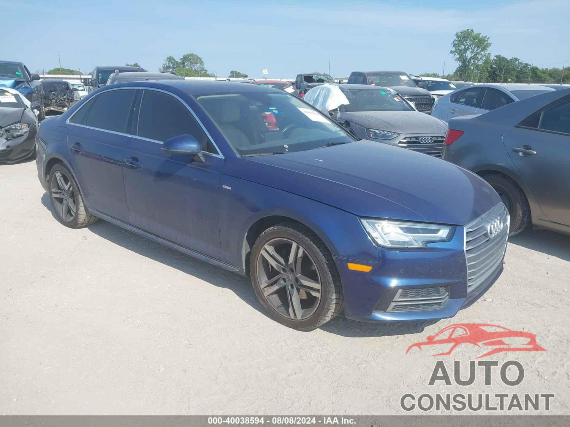 AUDI A4 2018 - WAULMAF47JN002184