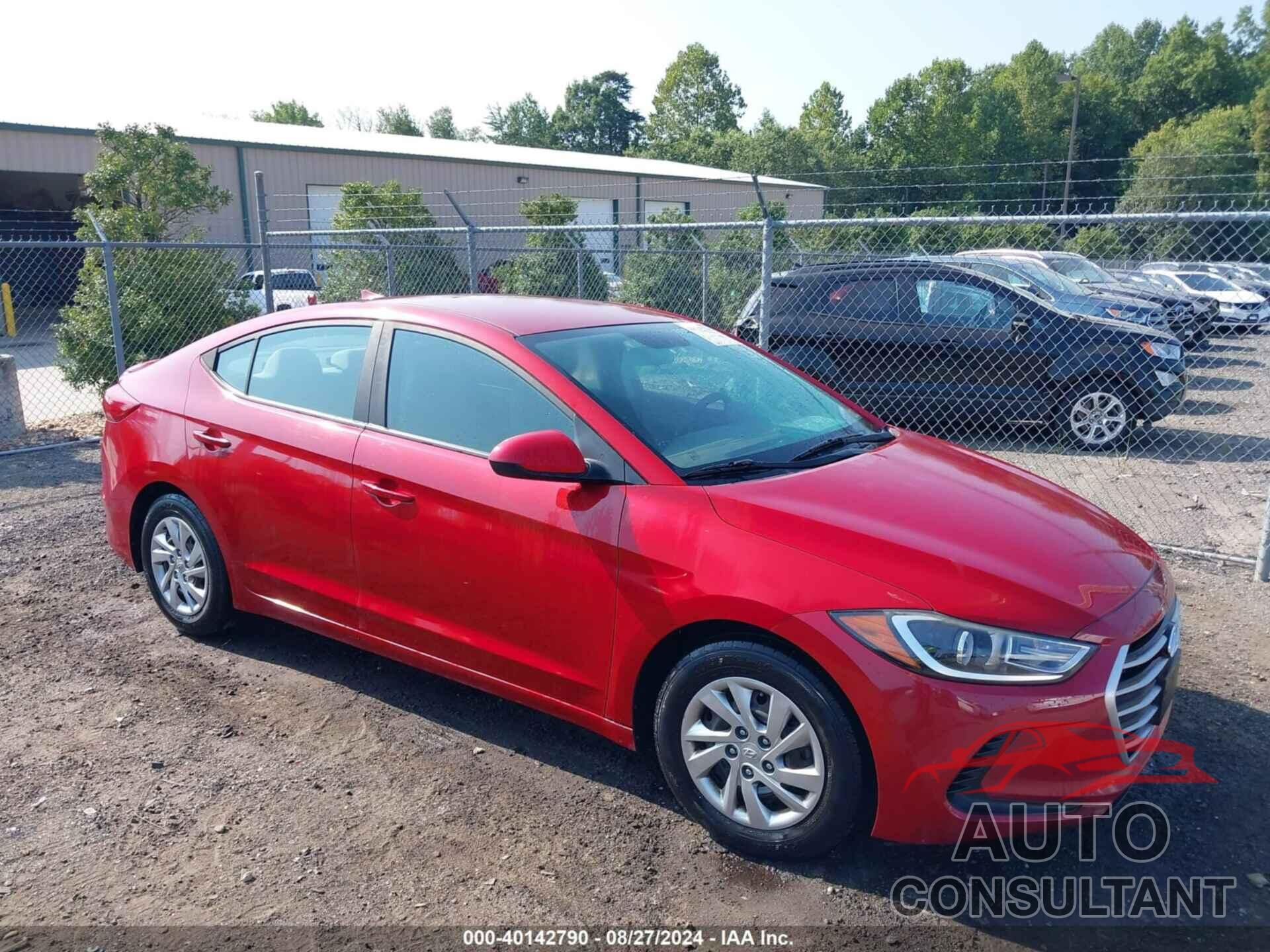 HYUNDAI ELANTRA 2017 - KMHD74LF6HU121281