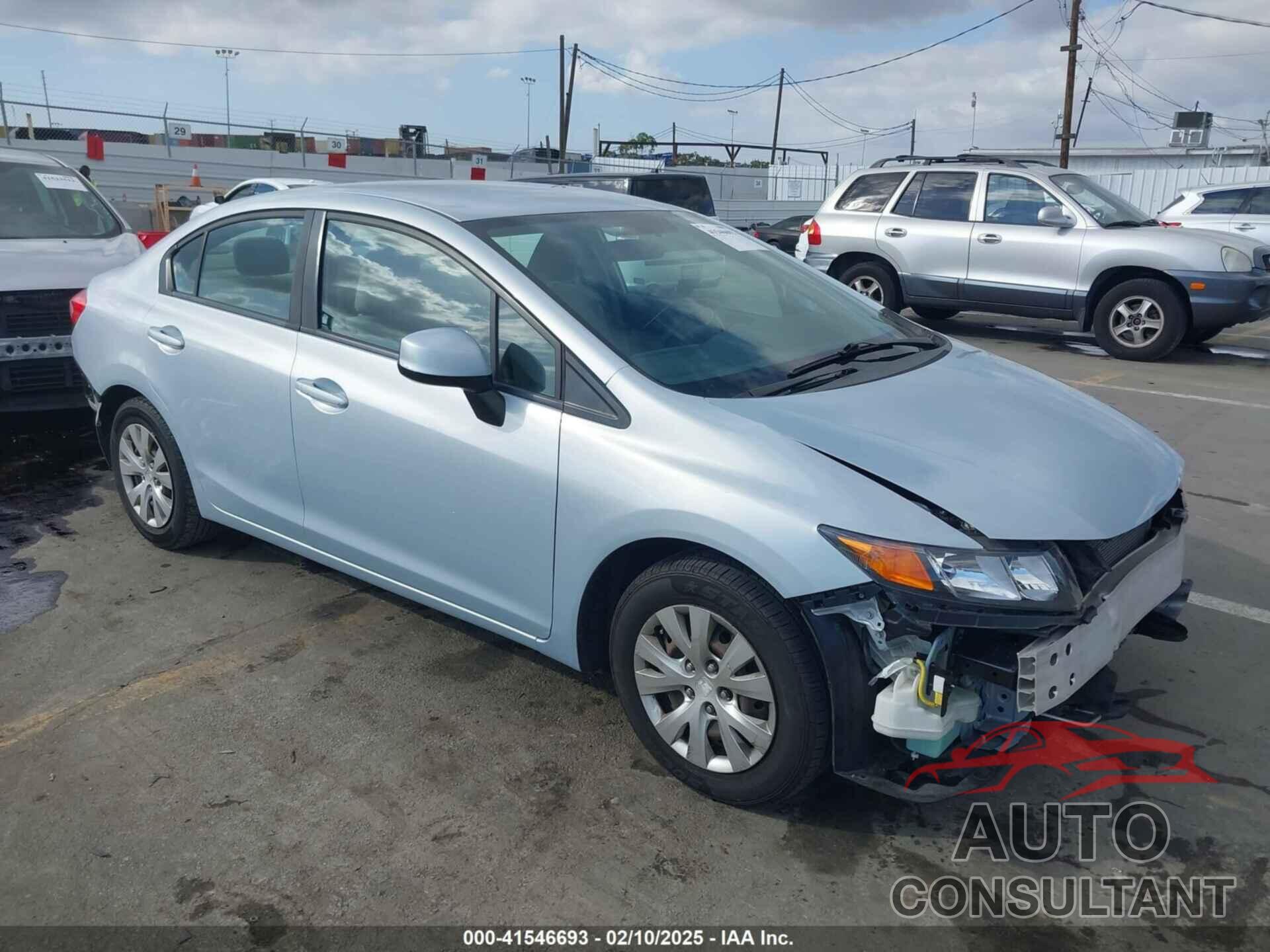 HONDA CIVIC 2012 - 19XFB2F54CE309906