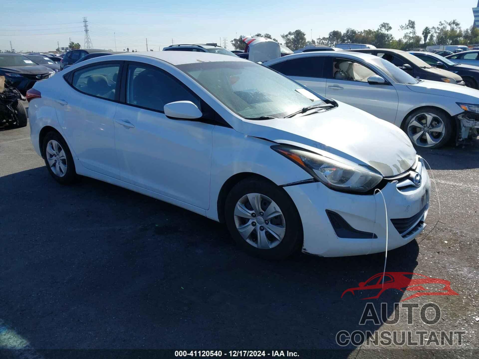 HYUNDAI ELANTRA 2016 - 5NPDH4AE9GH698570