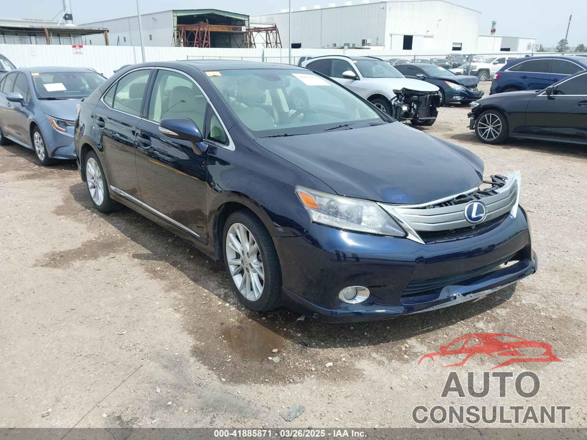 LEXUS HS 250H 2010 - JTHBB1BA9A2026888