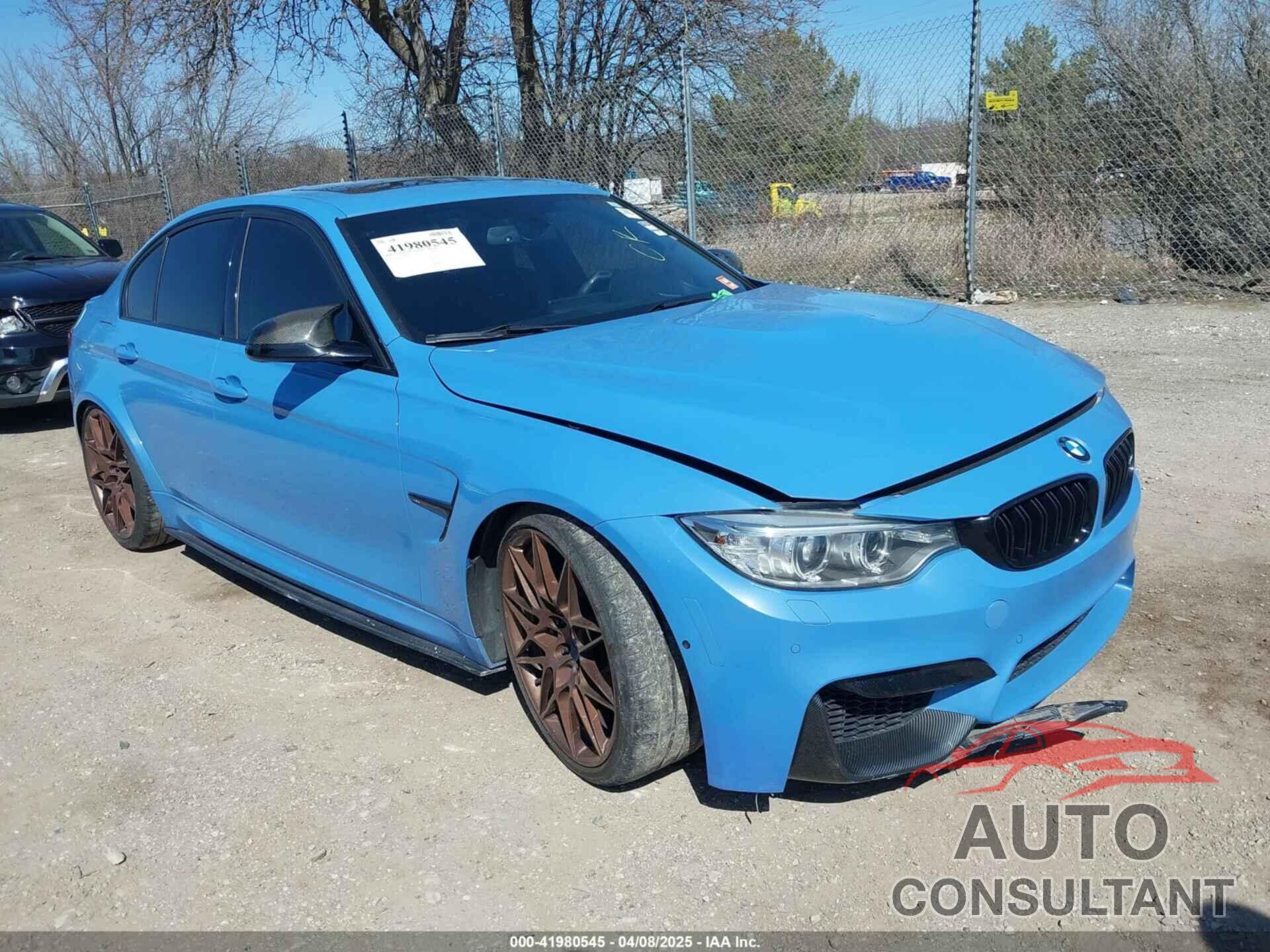 BMW M3 2017 - WBS8M9C59H5G42150