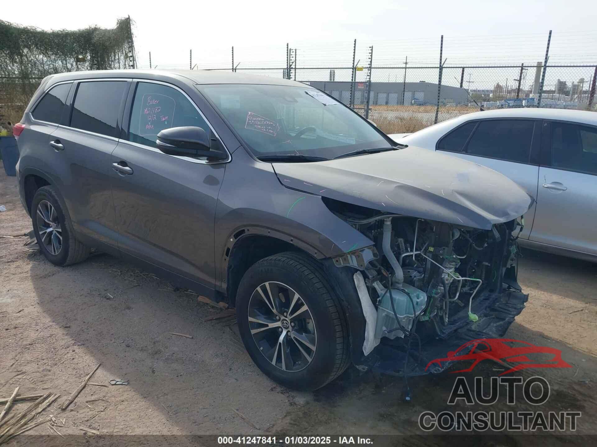 TOYOTA HIGHLANDER 2019 - 5TDZZRFH6KS354295